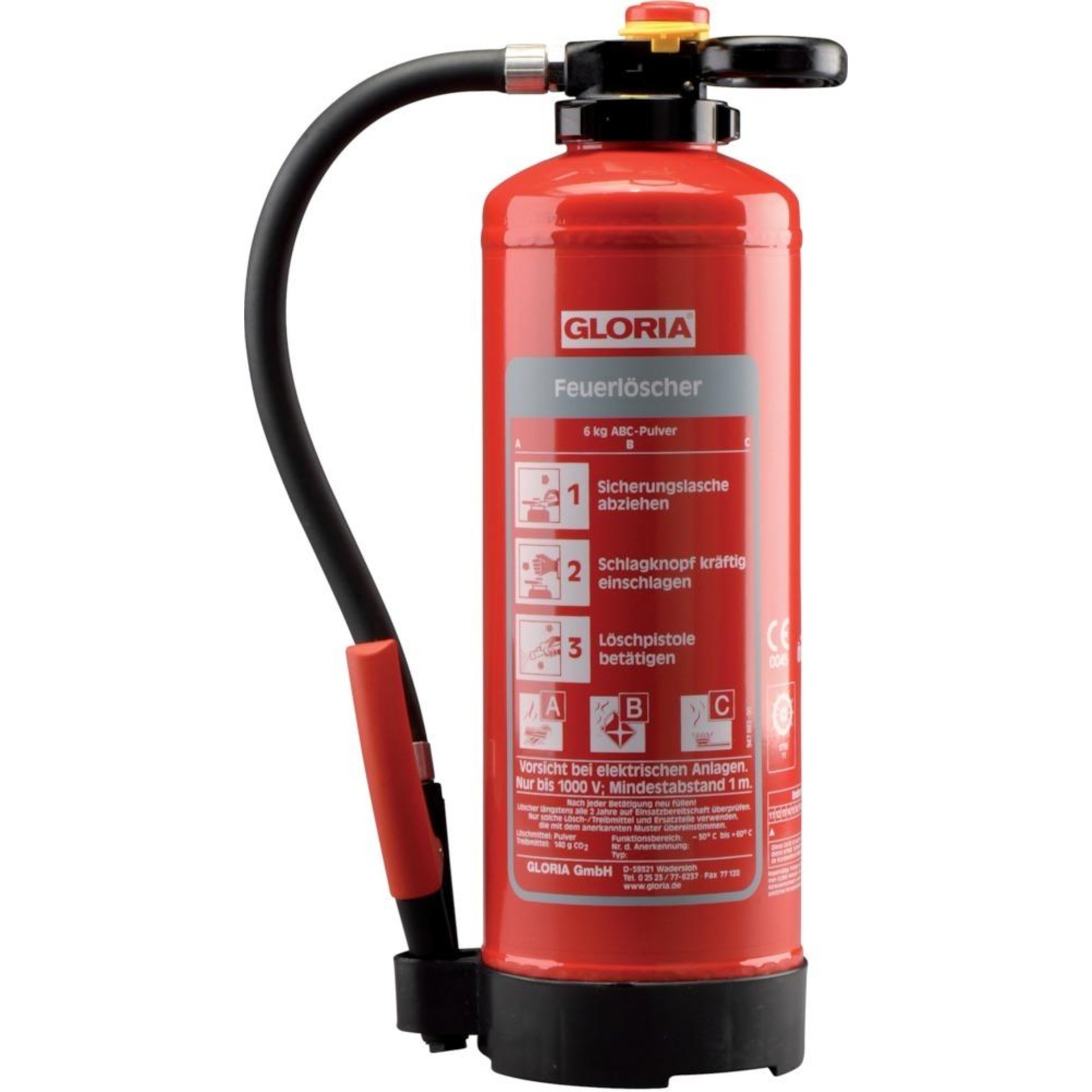 Pulver-Aufladelöscher 6 kg P 6 PRO Gloria