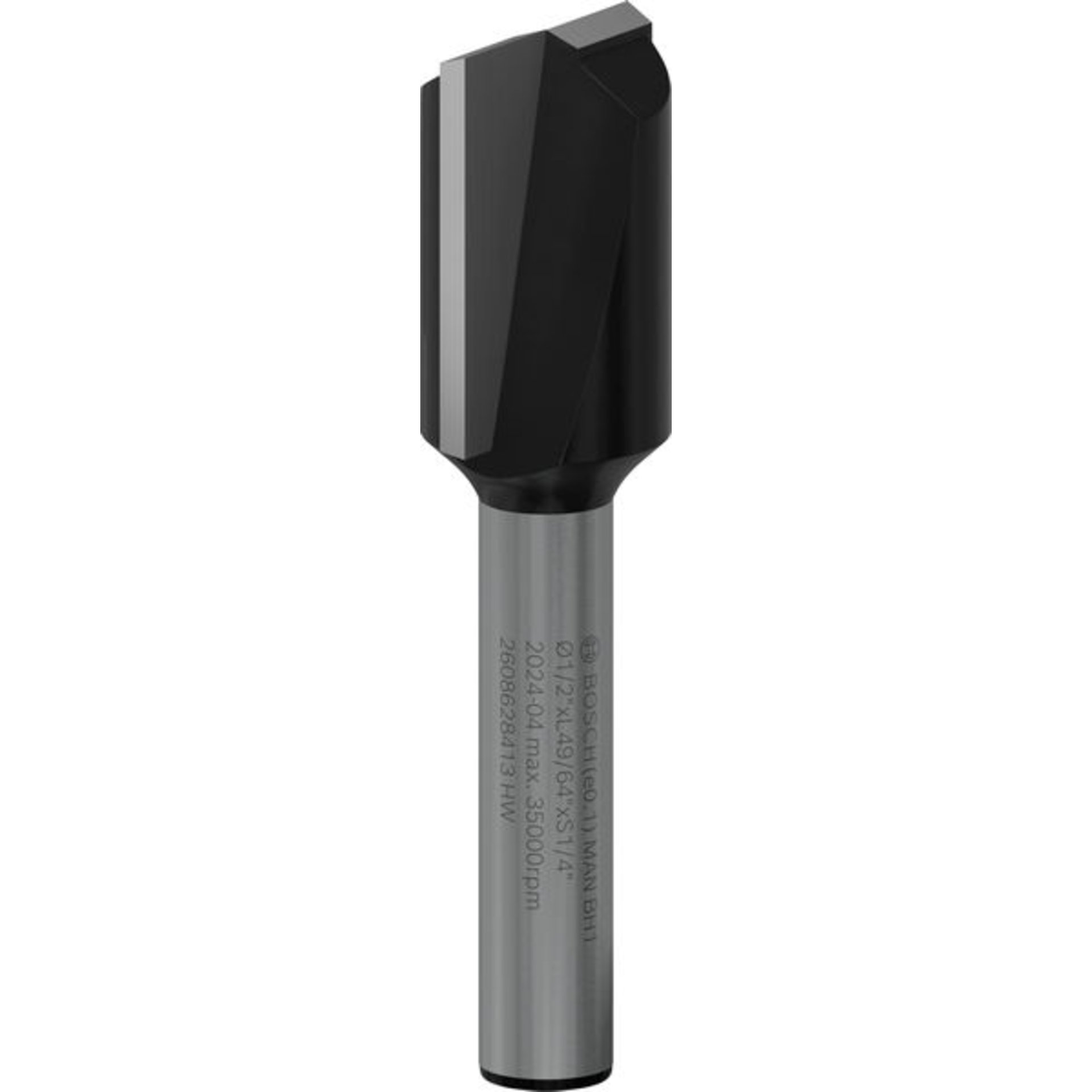 PRO Nutfräser, zweischneidig, Ø 1/2" x L 49/64", Schaft 1/4"