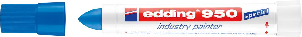 edding Industriemarker 950 4-950003 10mm Pastenspitze blau