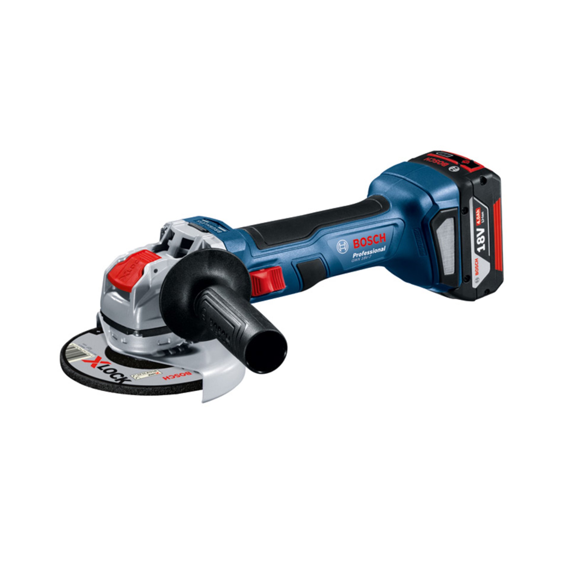 Akku-Winkelschleifer mit X-LOCK GWX 18V-7 in L-BOXX