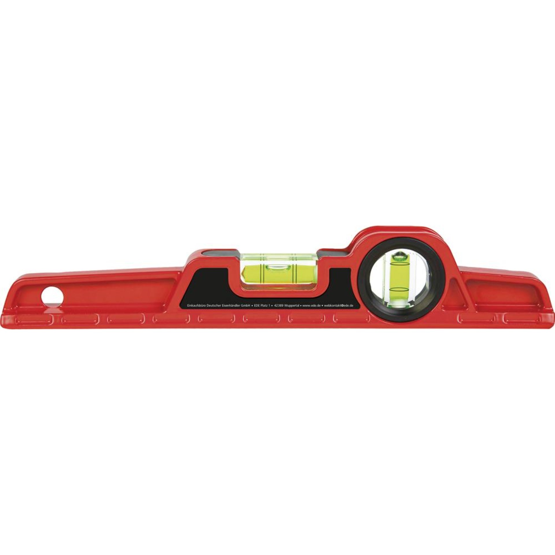 Alu-Guss-Wasserwaage 25cm mit Magnet in Tasche FORMAT