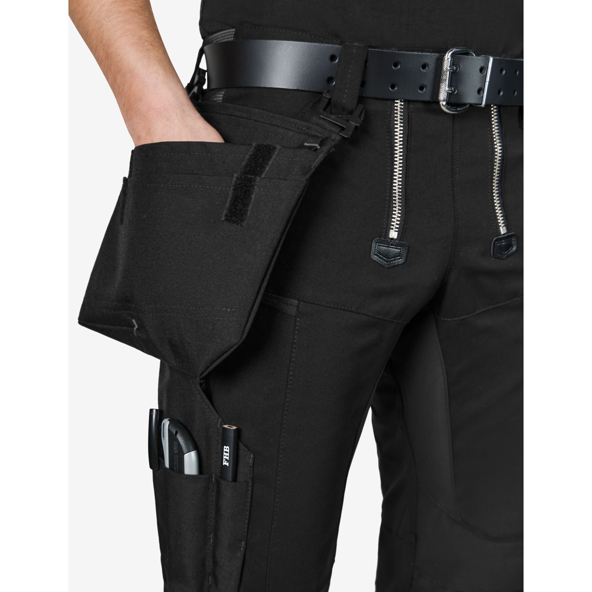 LOU Zunfthose Piratenform elastisch schwarz 90