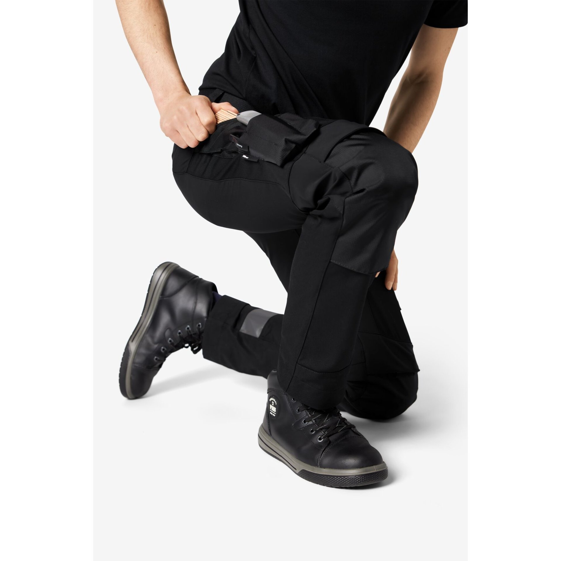 LEO Arbeitshose elastisch schwarz 98