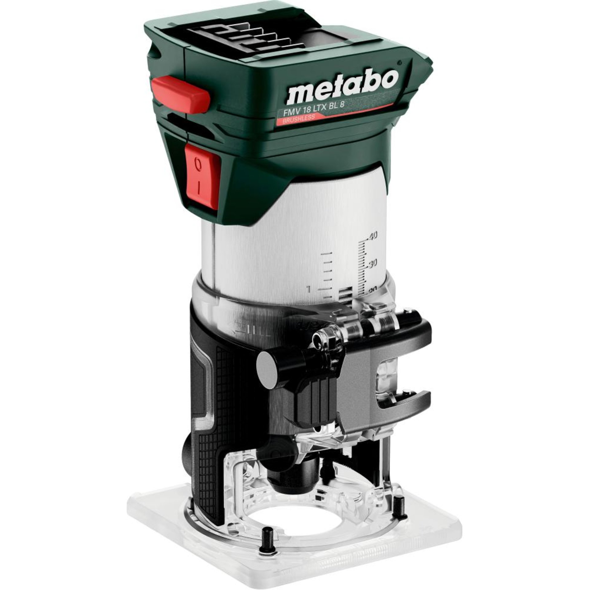 Akku-Kantenfraese FMV 18 LTX BL 8 Metabo ohne Akku ohne Ladegerät metaBOX