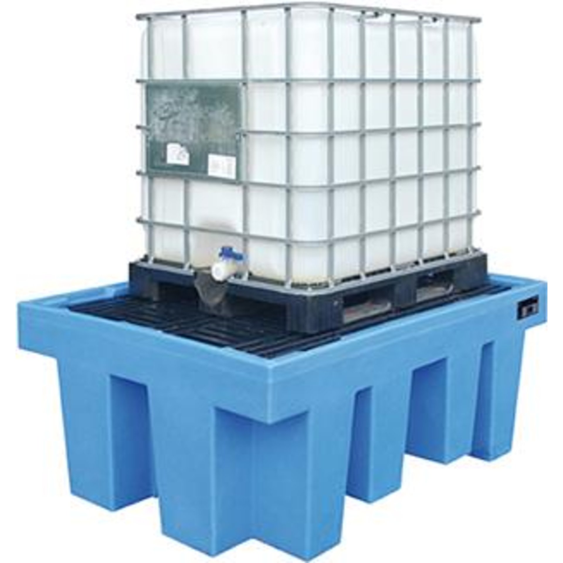 KTC-/IBC-Station aus Polyethylen, mit Palette