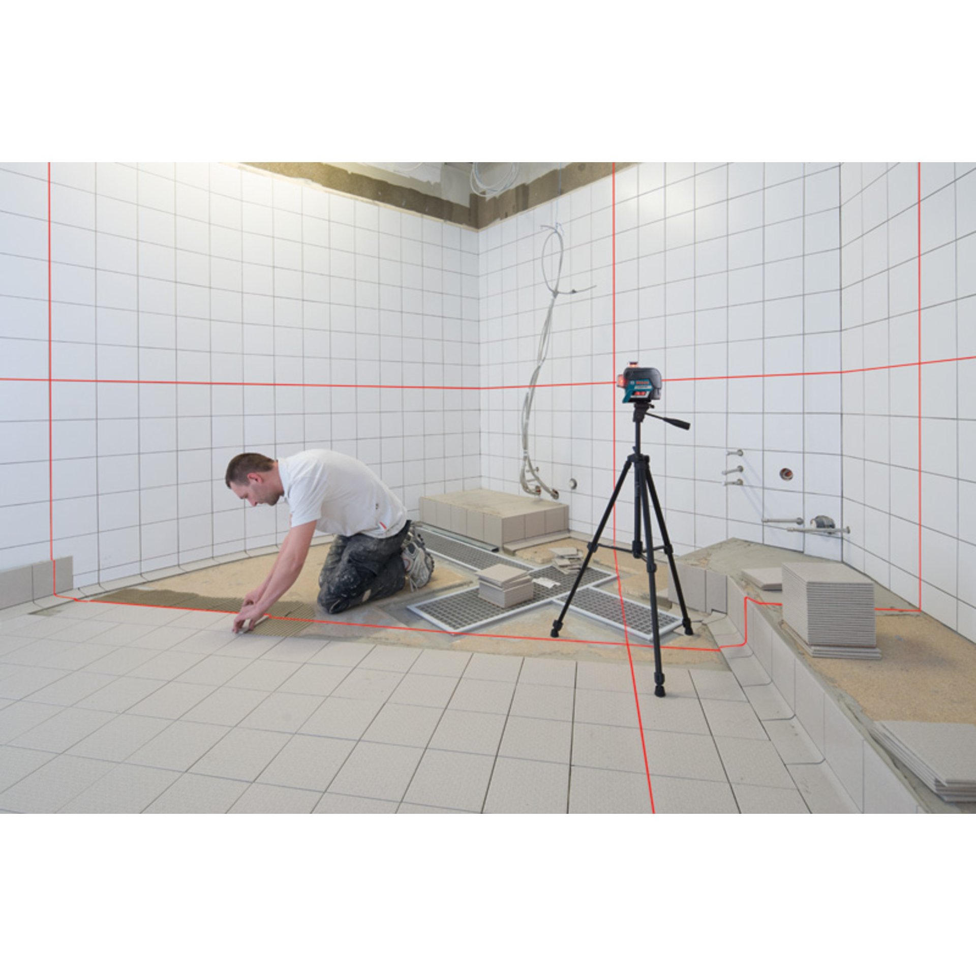 Linienlaser GLL 3-80 C, 1 x Akku GBA 12V 2.0Ah in L-BOXX