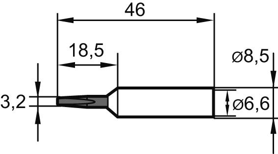 Ersa Lötspitze meißelförmig 0832VDLF 5mm SB