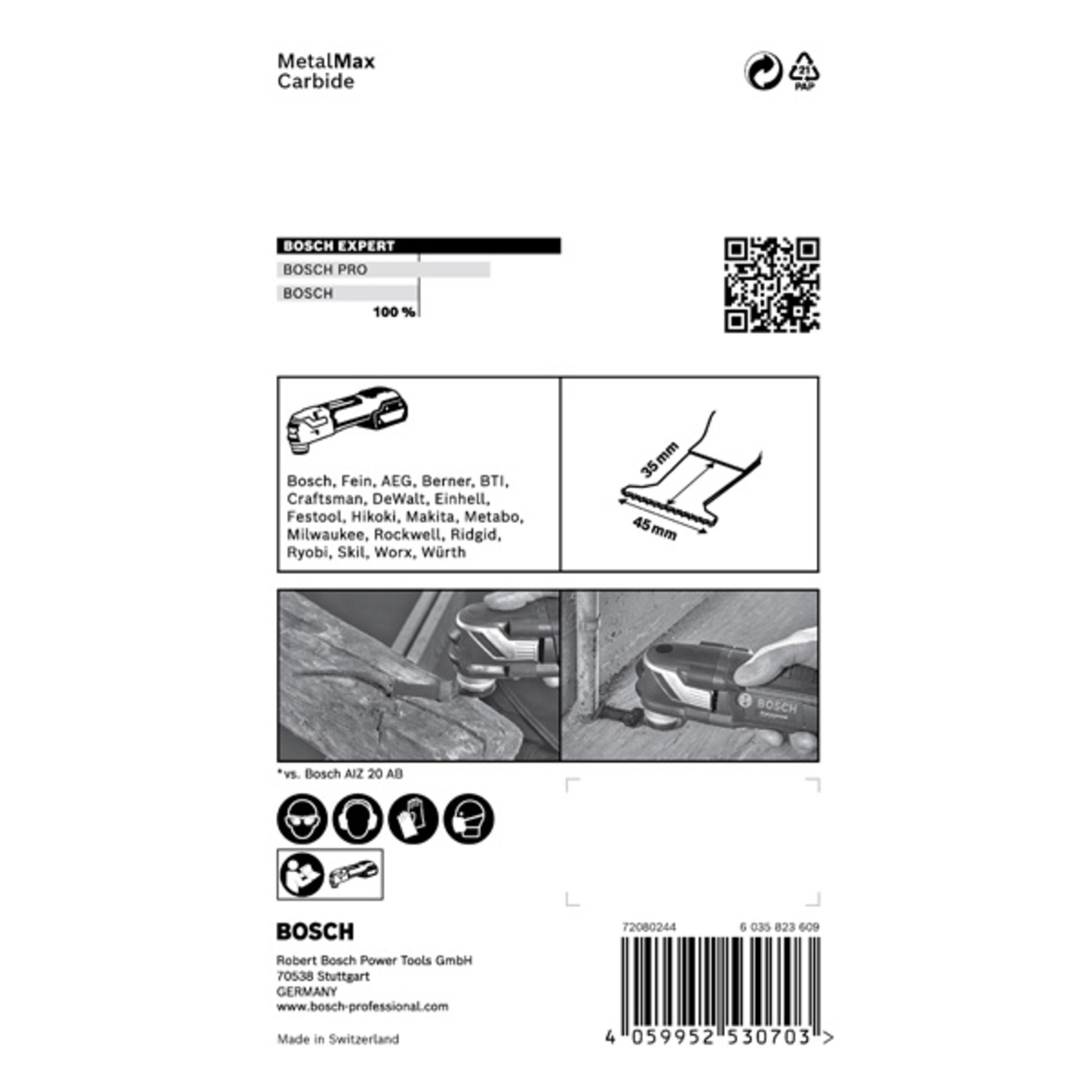 EXPERT MetalMax AIZ 45 AIT Blatt für Multifunktionswerkzeuge, 45 mm
