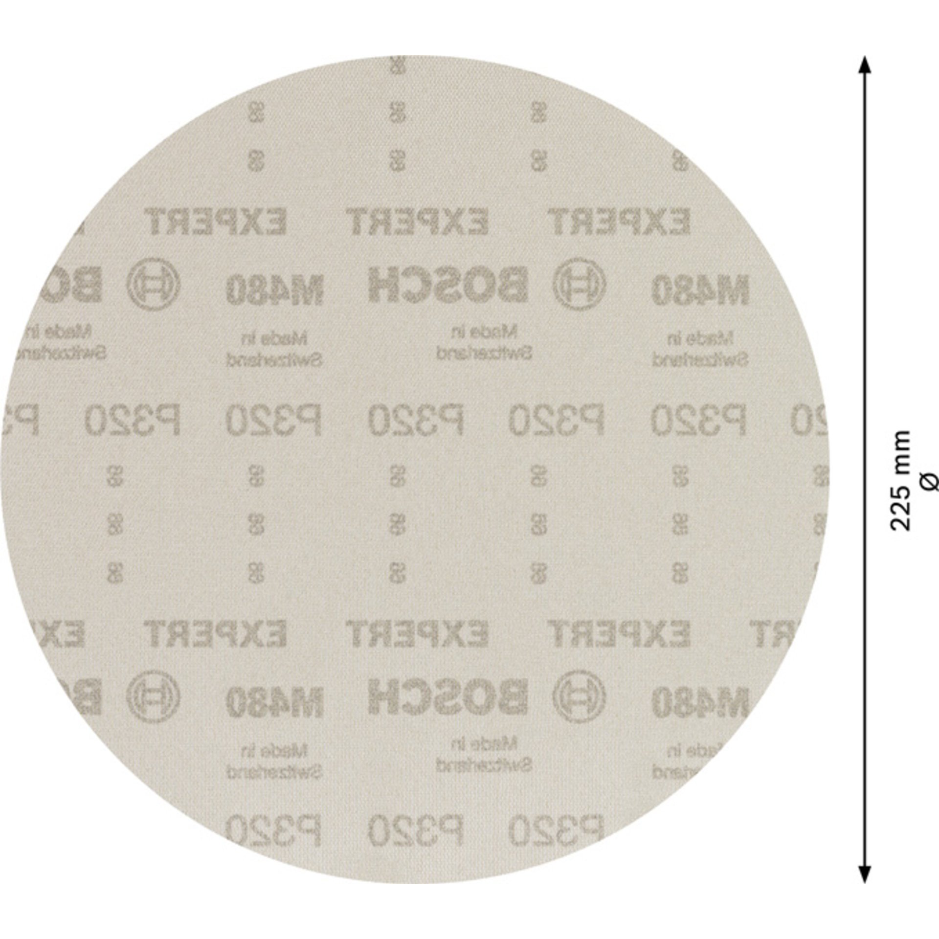 EXPERT M480 Schleifnetz für Trockenbauschleifer, 225 mm, K 320, 25 Stk.