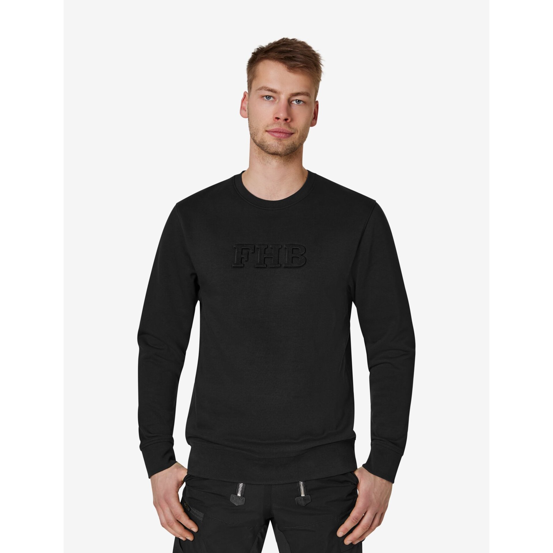 PELLE Sweatshirt mit FHB-Logo schwarz 5XL