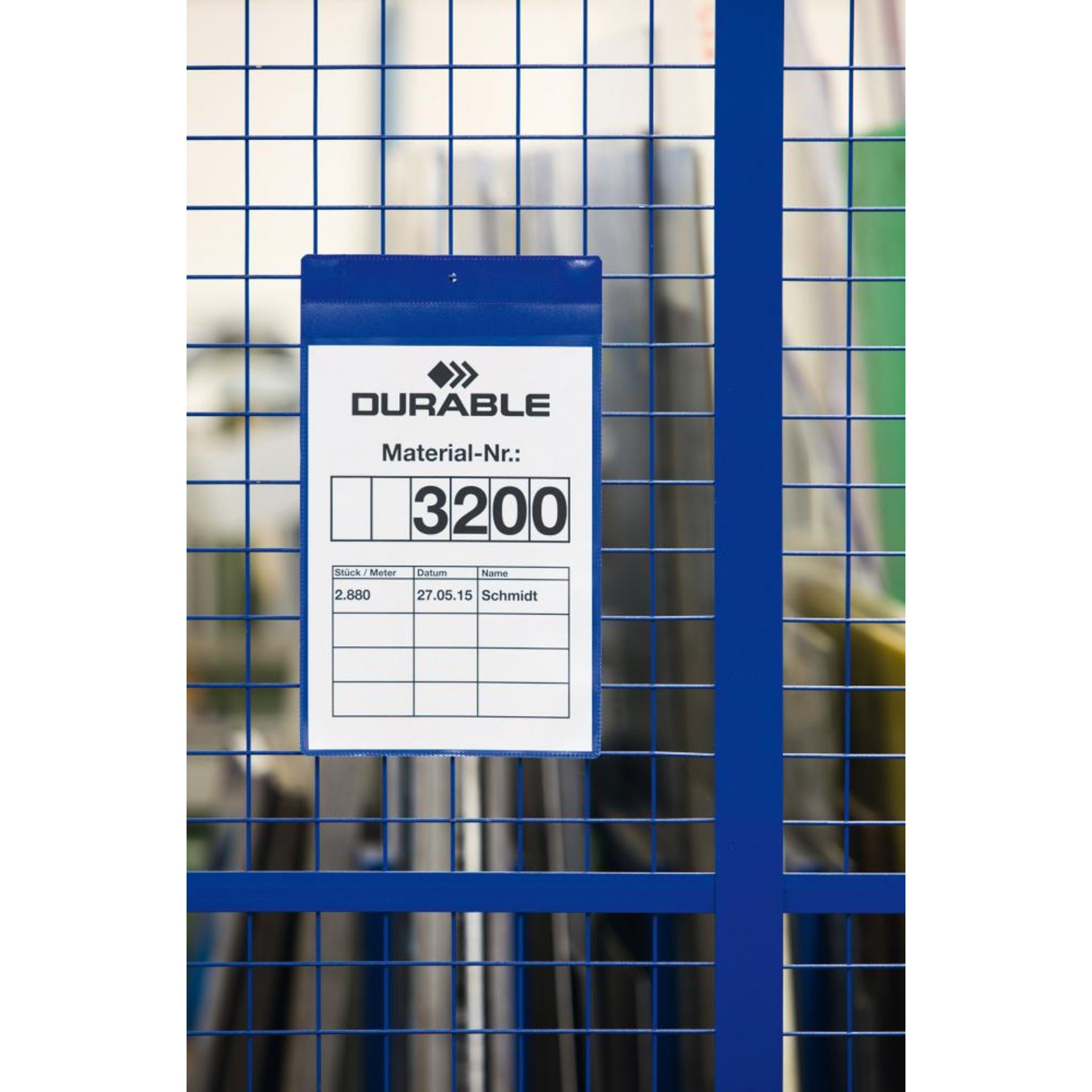 Magnettasche NEODYM B210xH148 mm A5 quer blau VE 10 Stück