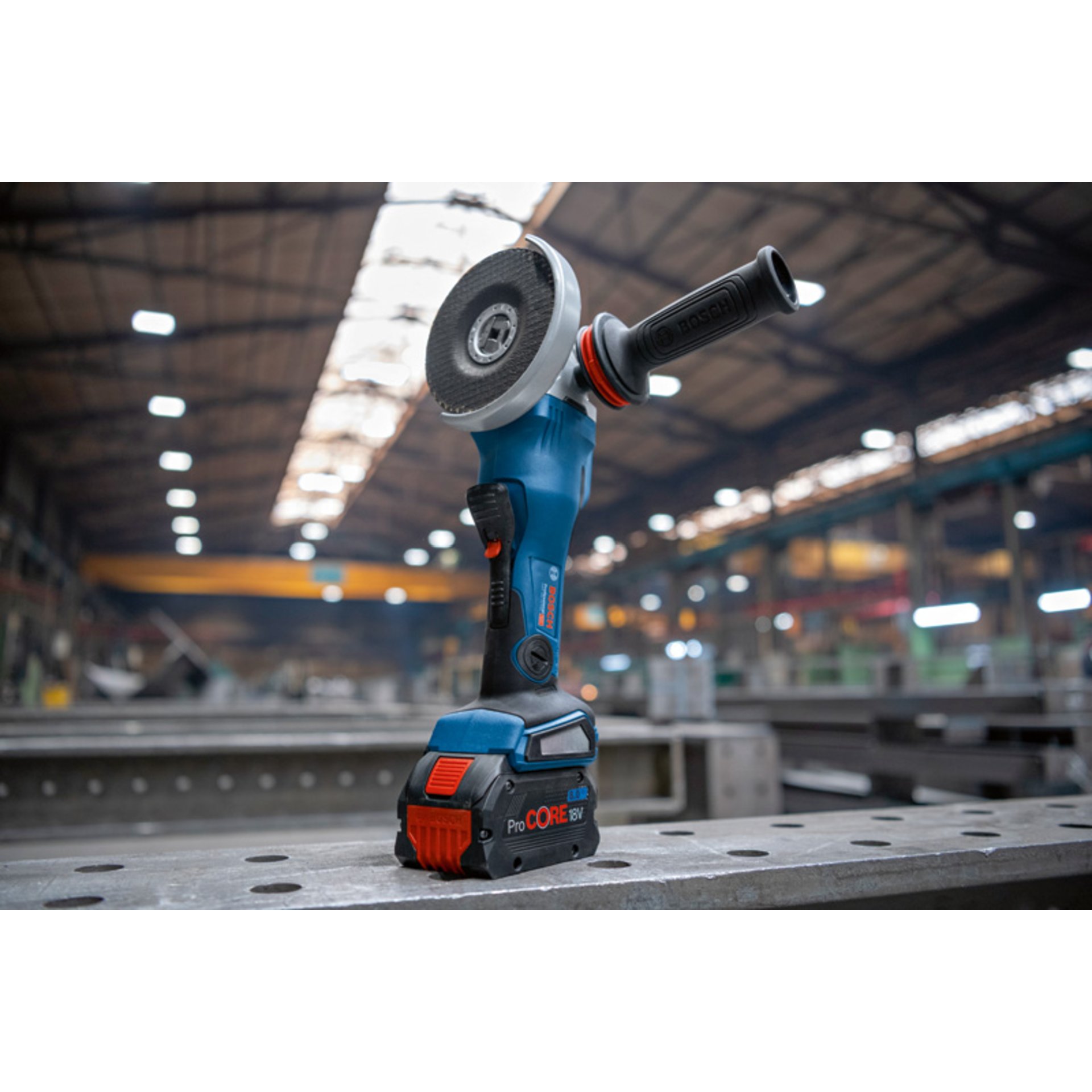 Akku-Winkelschleifer BITURBO mit X-LOCK GWX 18V-15 PSC in L-BOXX