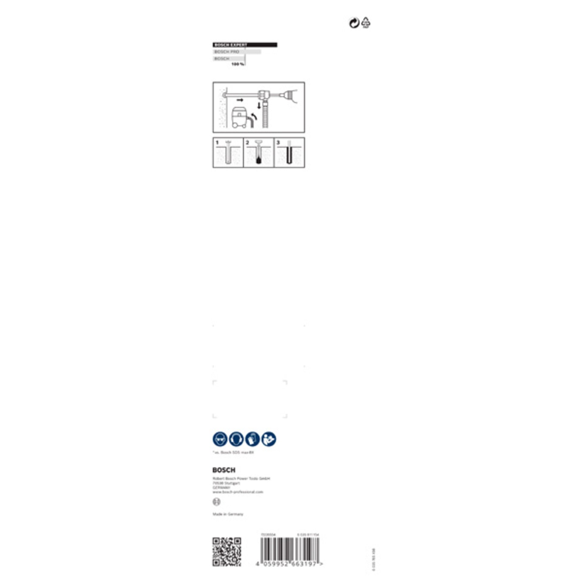 EXPERT SDS Clean max-8X Hammerbohrer-Set, 22 x 400 x 650 mm