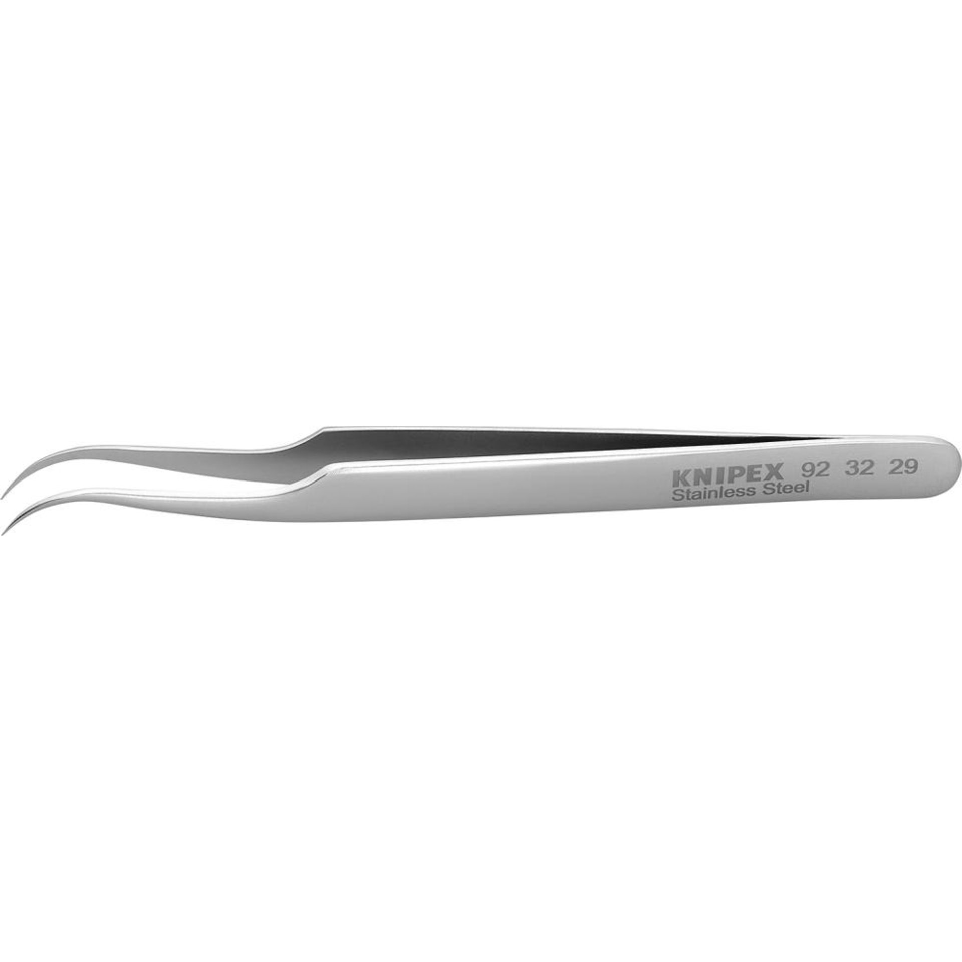 Pinzette Präzision rostfrei Sichelform 120mmKNIPEX
