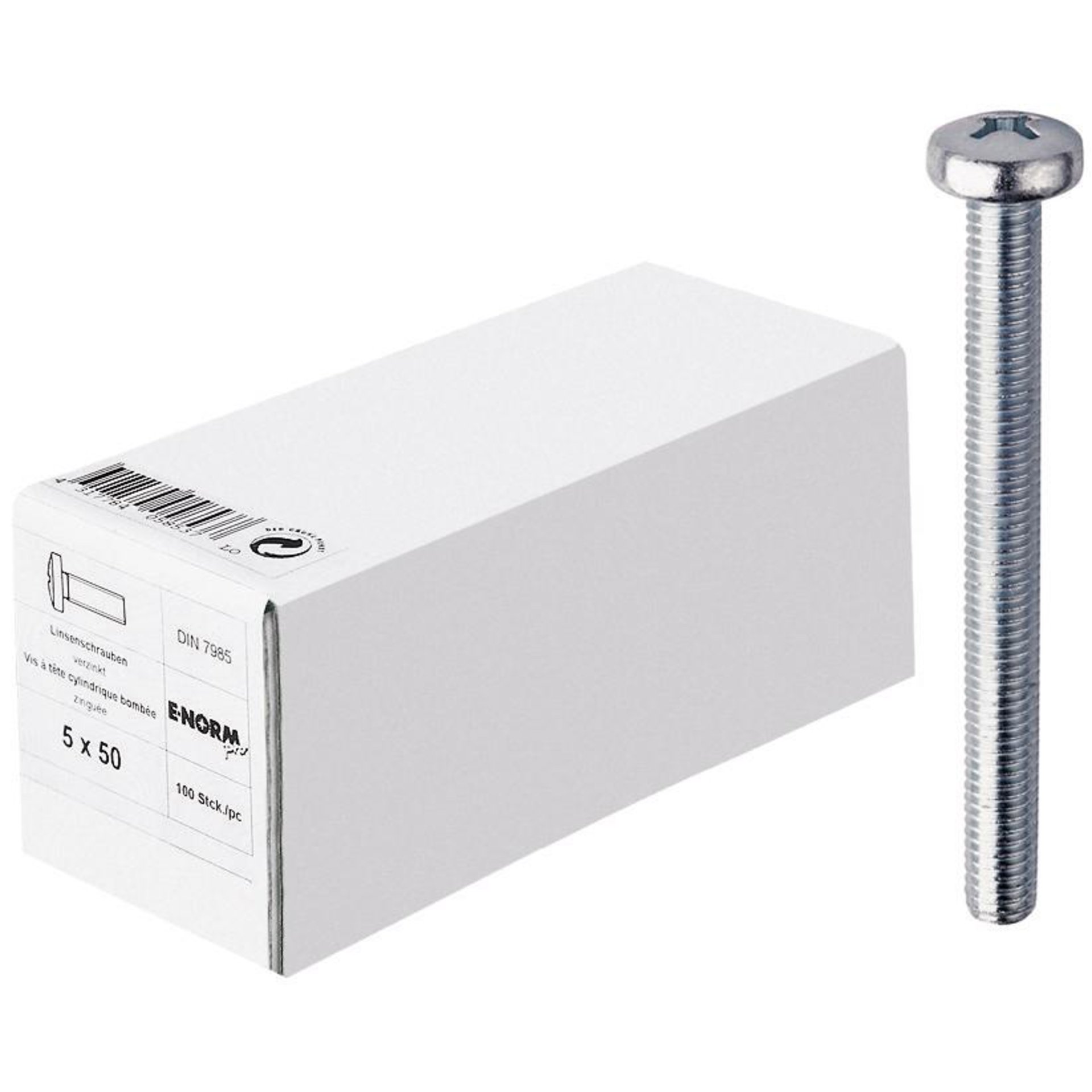 DIN 7985 4.8 galZn -H M4x12 KP E-NORMpro