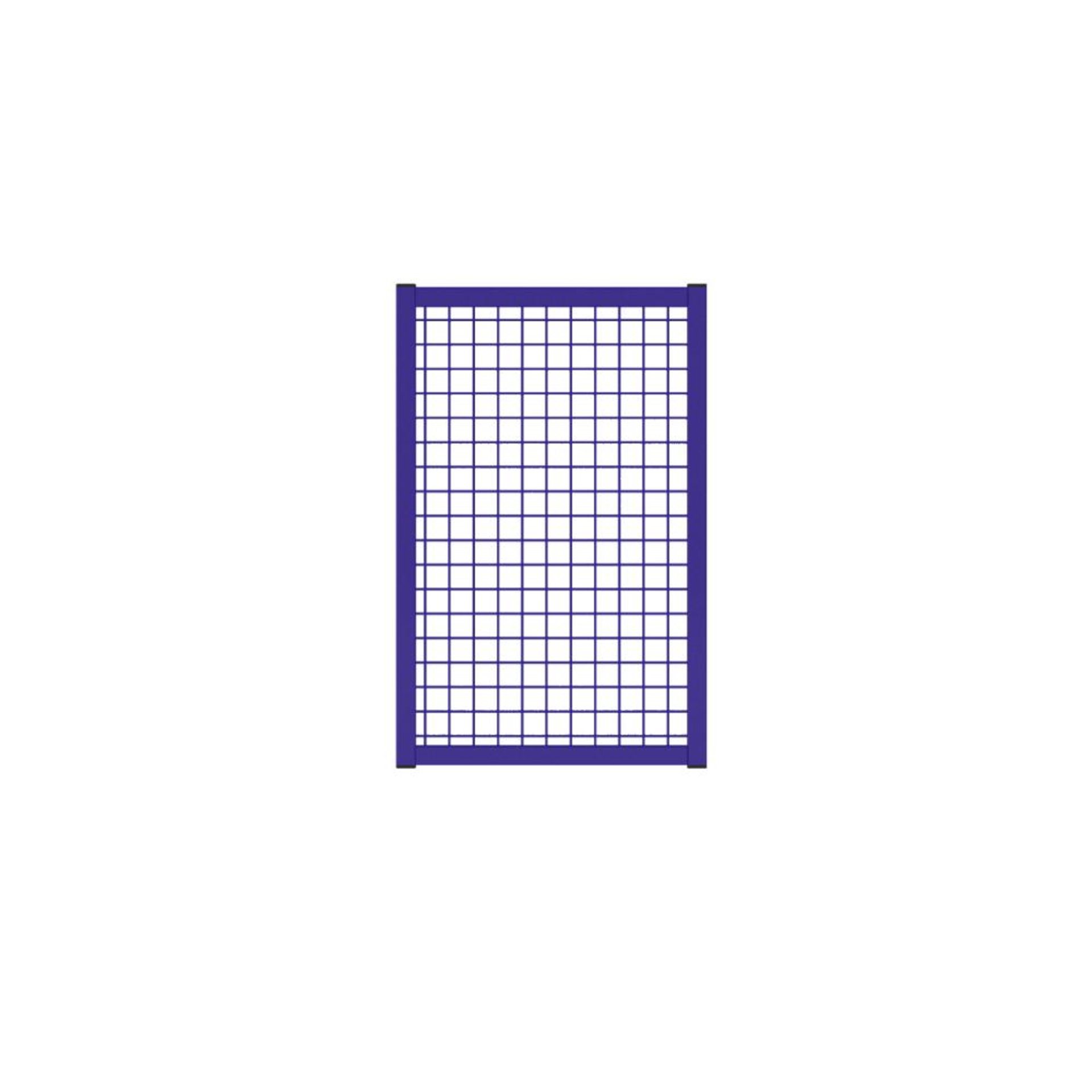 Aufsatzelement Trennwandsystem Vario B480xH750 mm RAL 5010 Drahtgitter