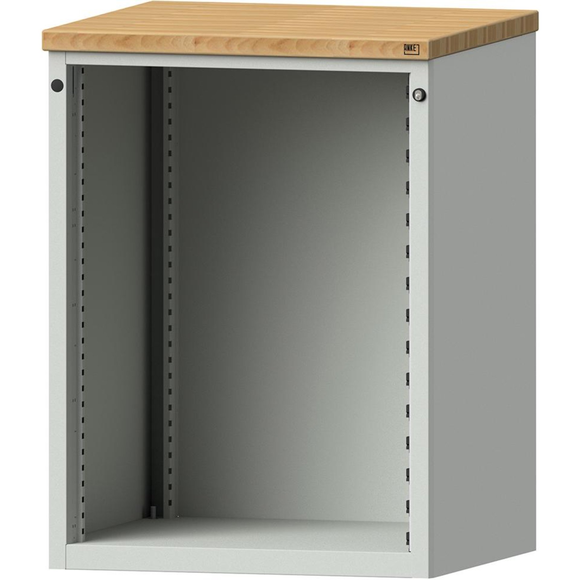 Schrankgehäuse für Schubladenschrank, mit Buche-Massiv-Platte