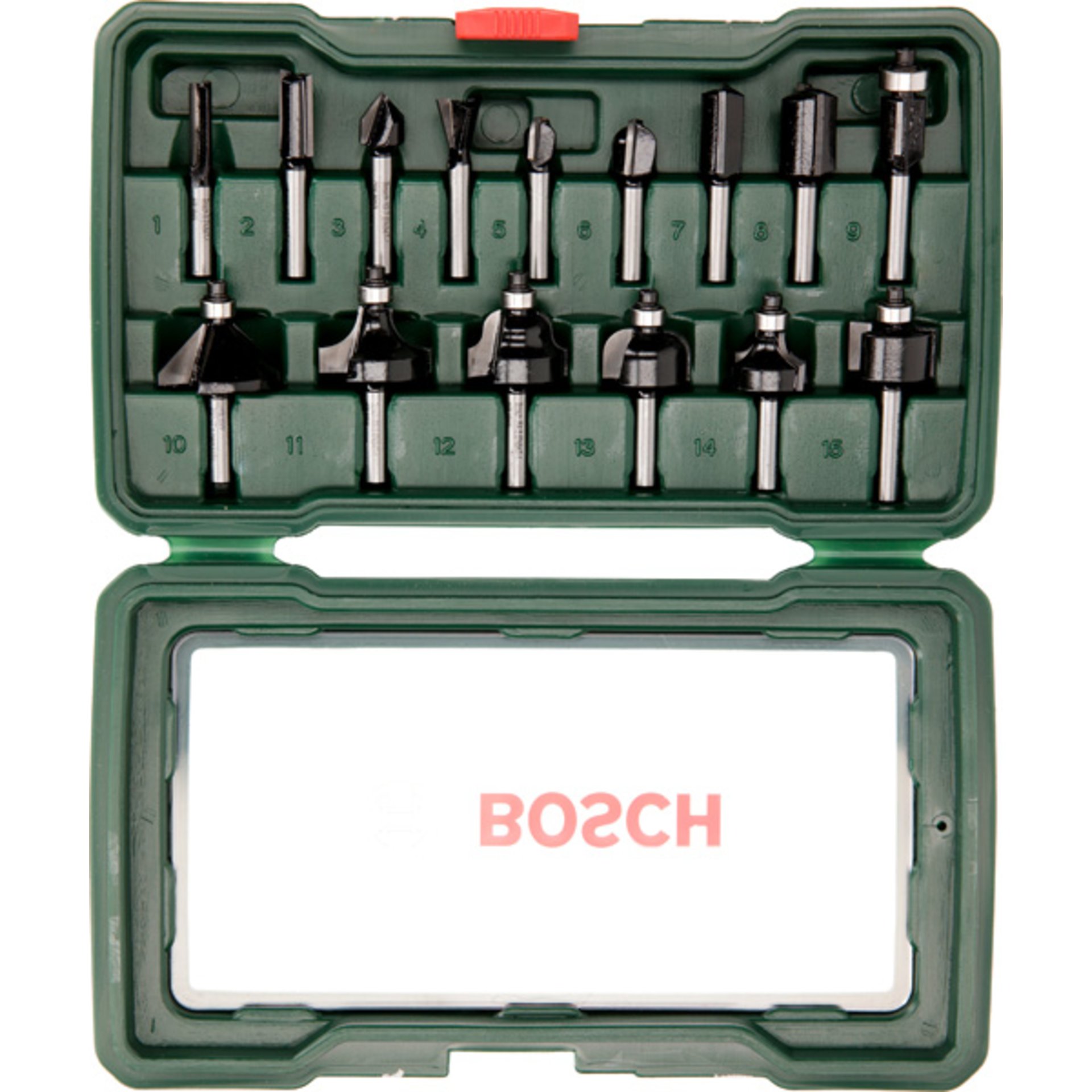 15-teiliges HM-Fräser-Set (1/4" mm Schaft)