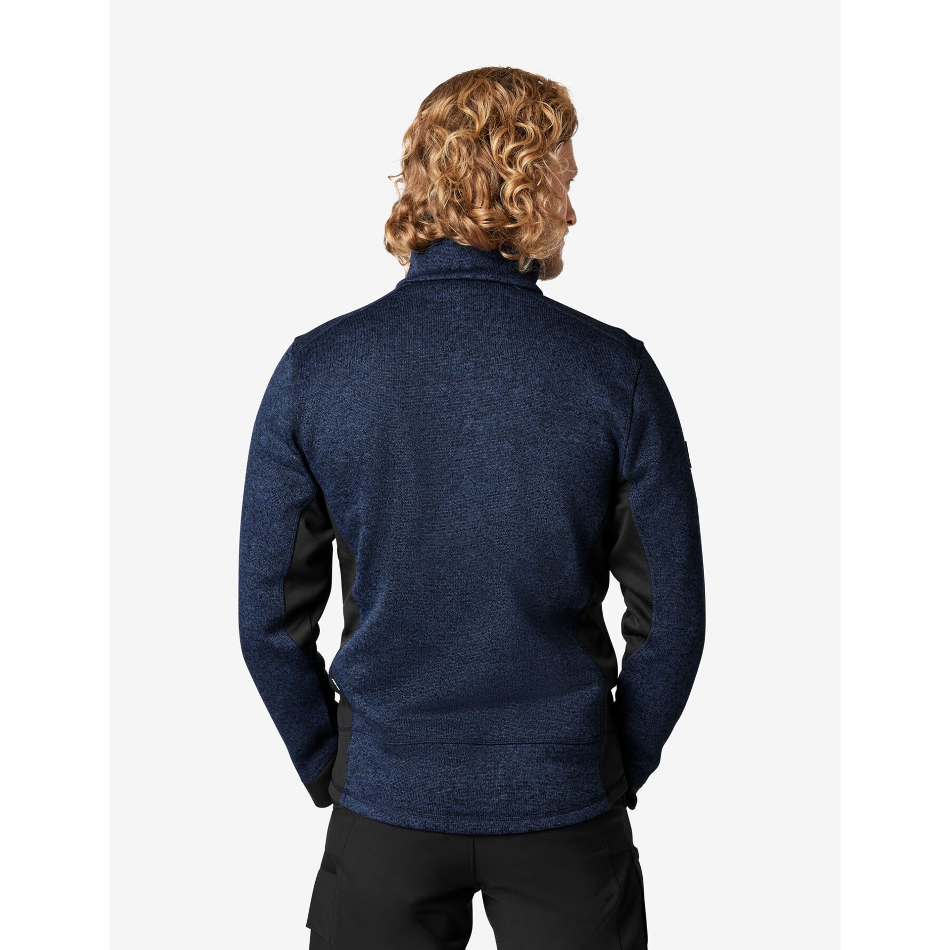 PATRICK Strick-Fleece-Troyer marine-schwarz Gr. M