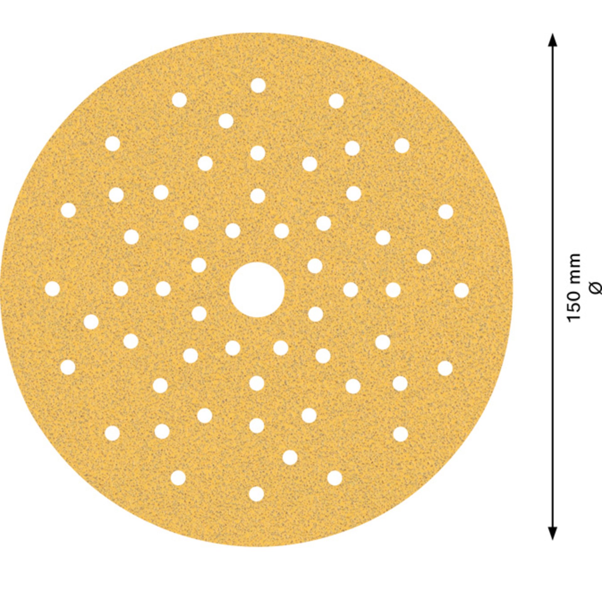 EXPERT C470 Schleifpapier Mehrloch für Exzenterschleifer, 150 mm, K 80, 5-tlg.