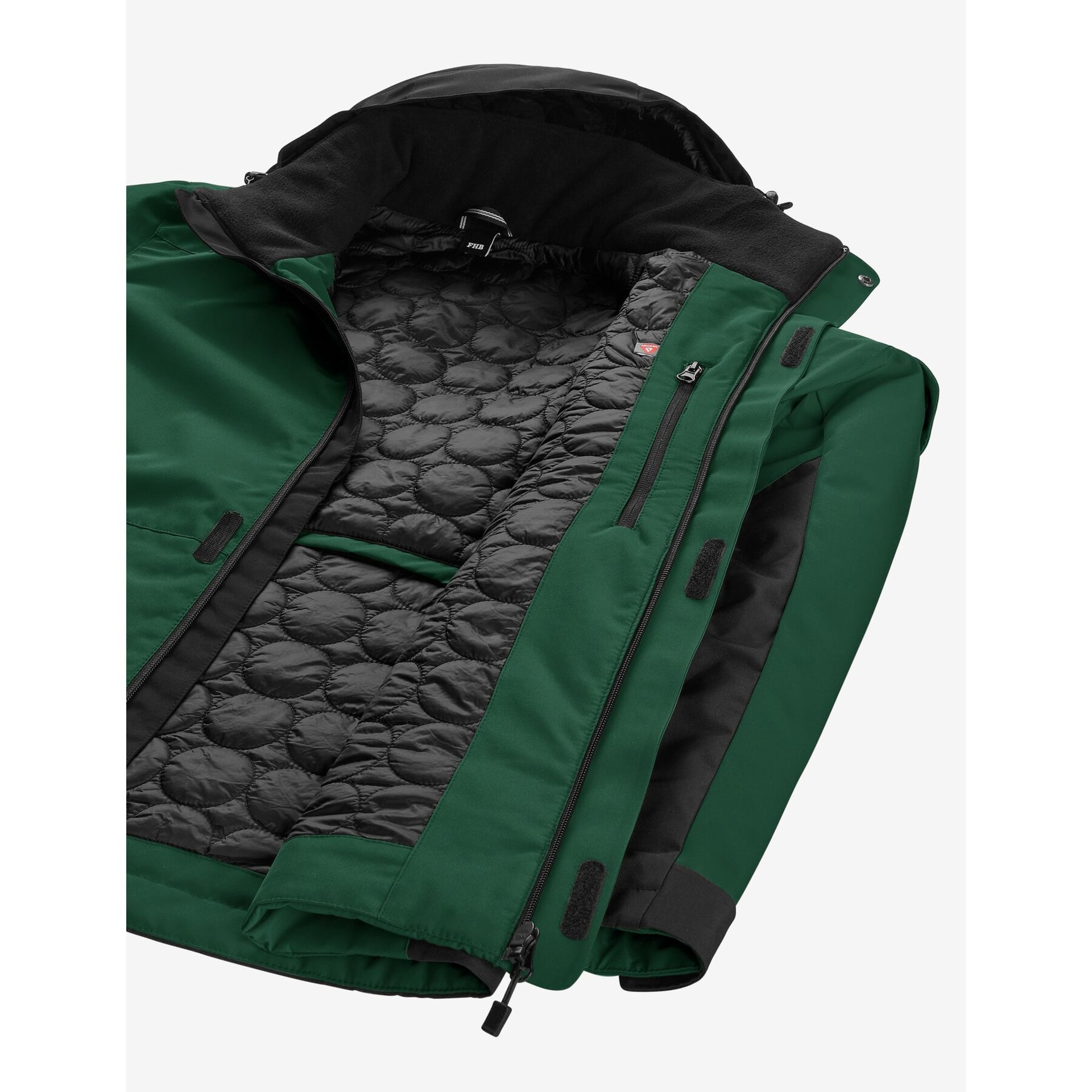 GEORG Arbeitsjacke Primaloft grün-schwarz 5XL