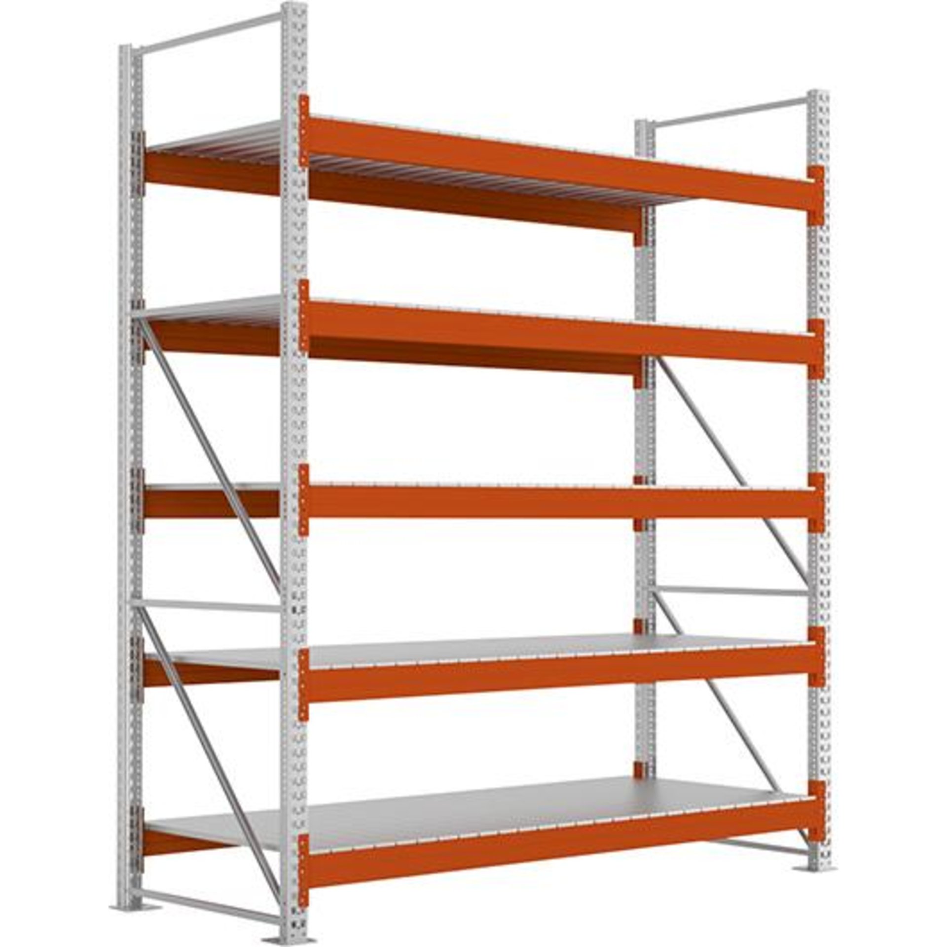 Großfachregal MULTIPAL S B2700xT1100xH3300 mm Grundfeld 5 Böden Fachlast 1900kg META