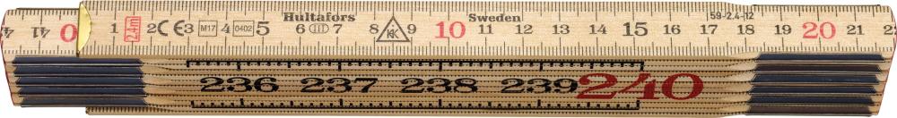 Hultafors Gliedermaßstab Birke 2,4m natur