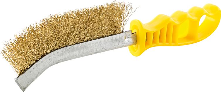 Format Handstielbürste UniversalMessing gewellt 260mm