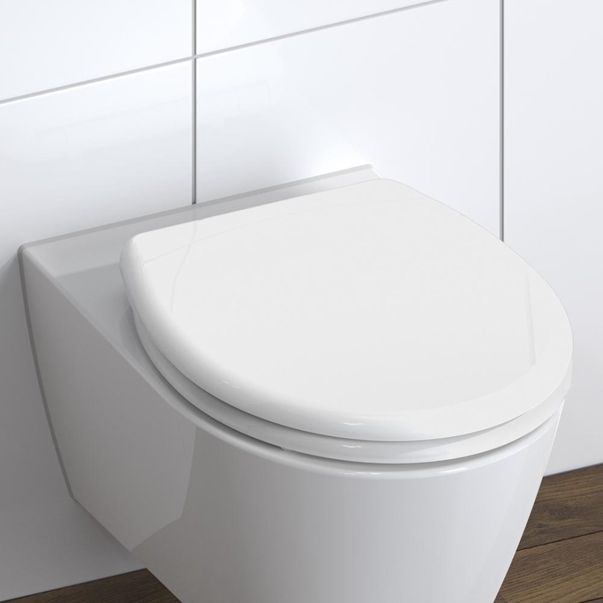 Duroplast WC-Sitz WHITE, mit Absenkautomatik und mit Absenkautomatik und Schnellverschluss