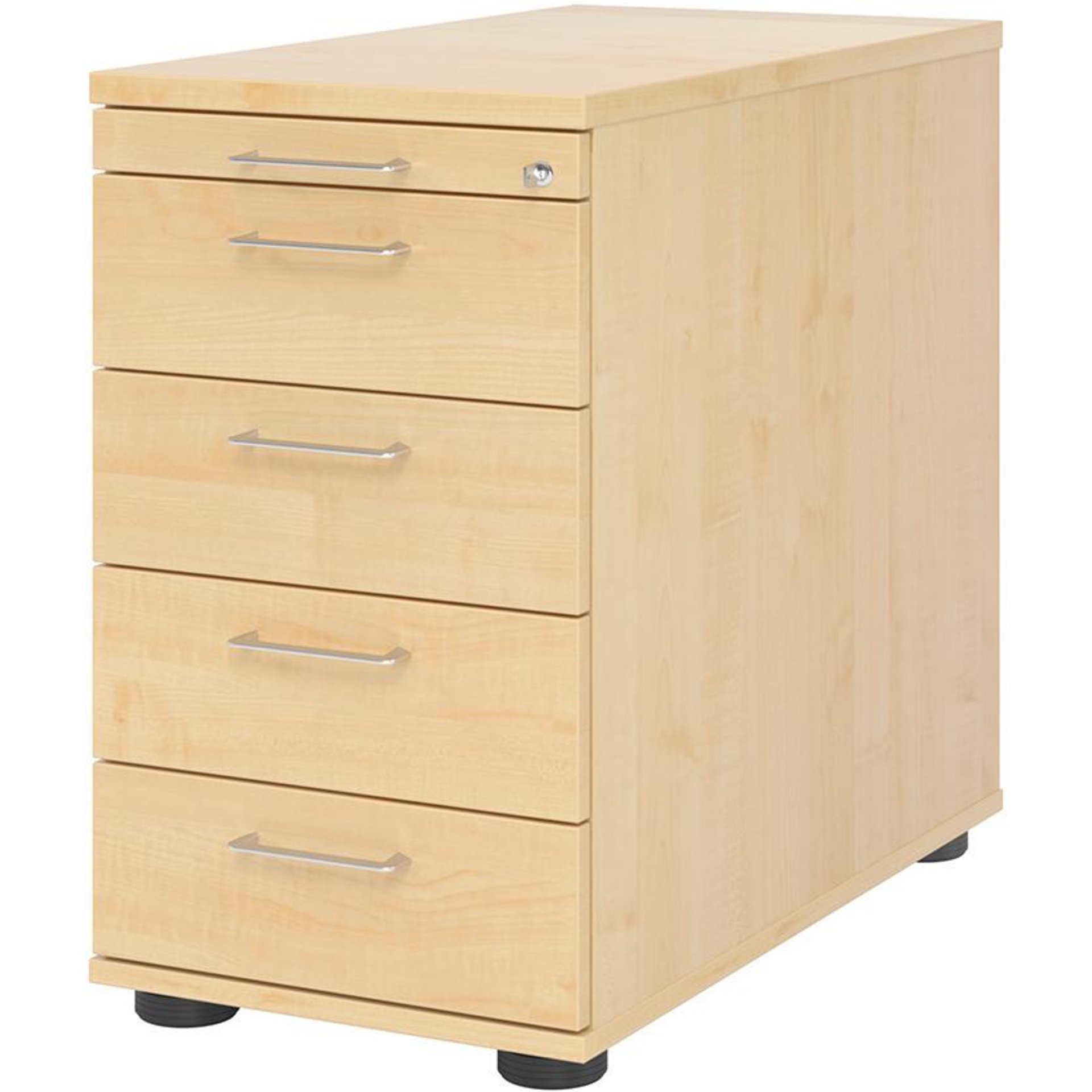 Standcontainer, 4 Schübe, BS Metall-Griffe