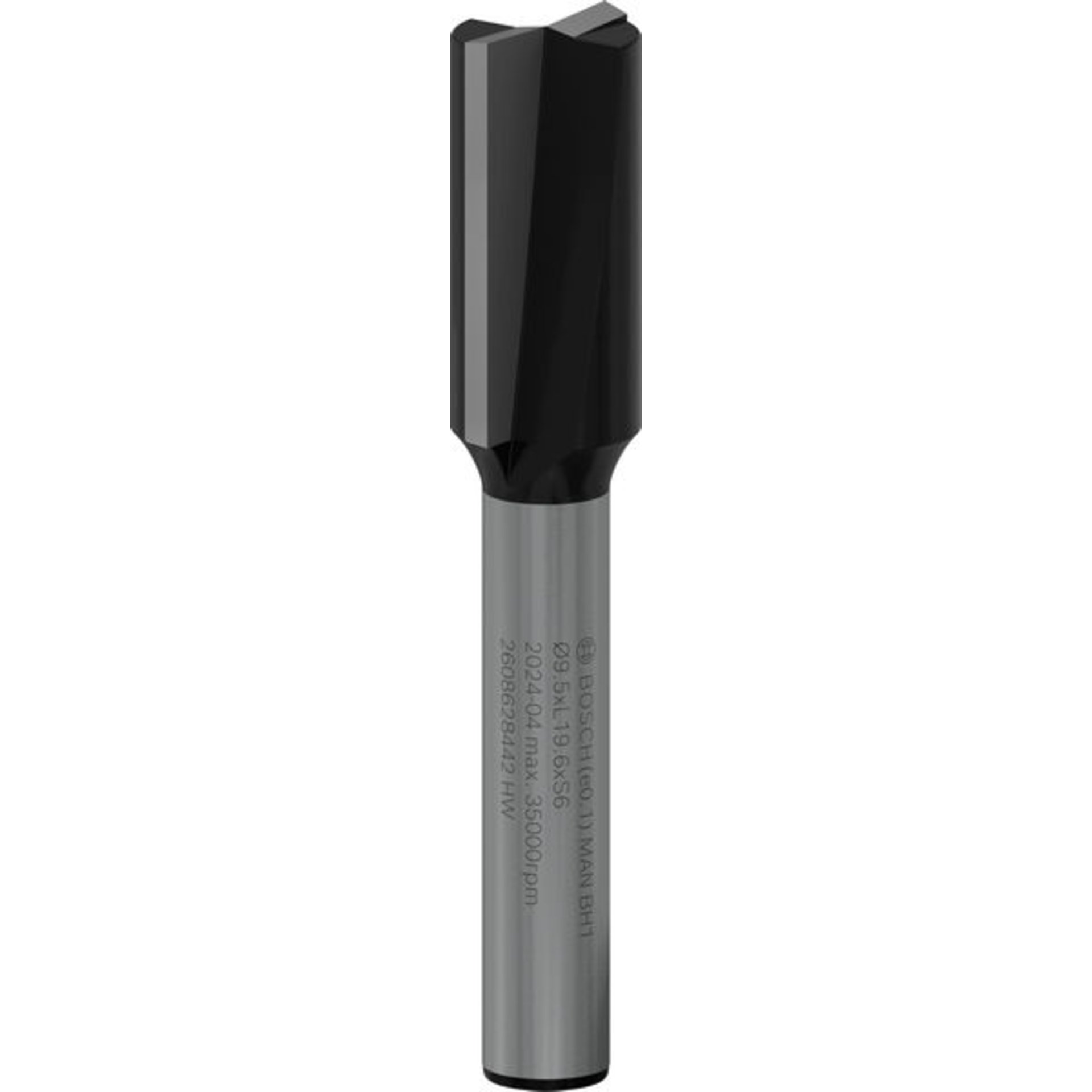 PRO Nutfräser, zweischneidig, Ø 9,5 x L 19,6, Schaft 6 mm