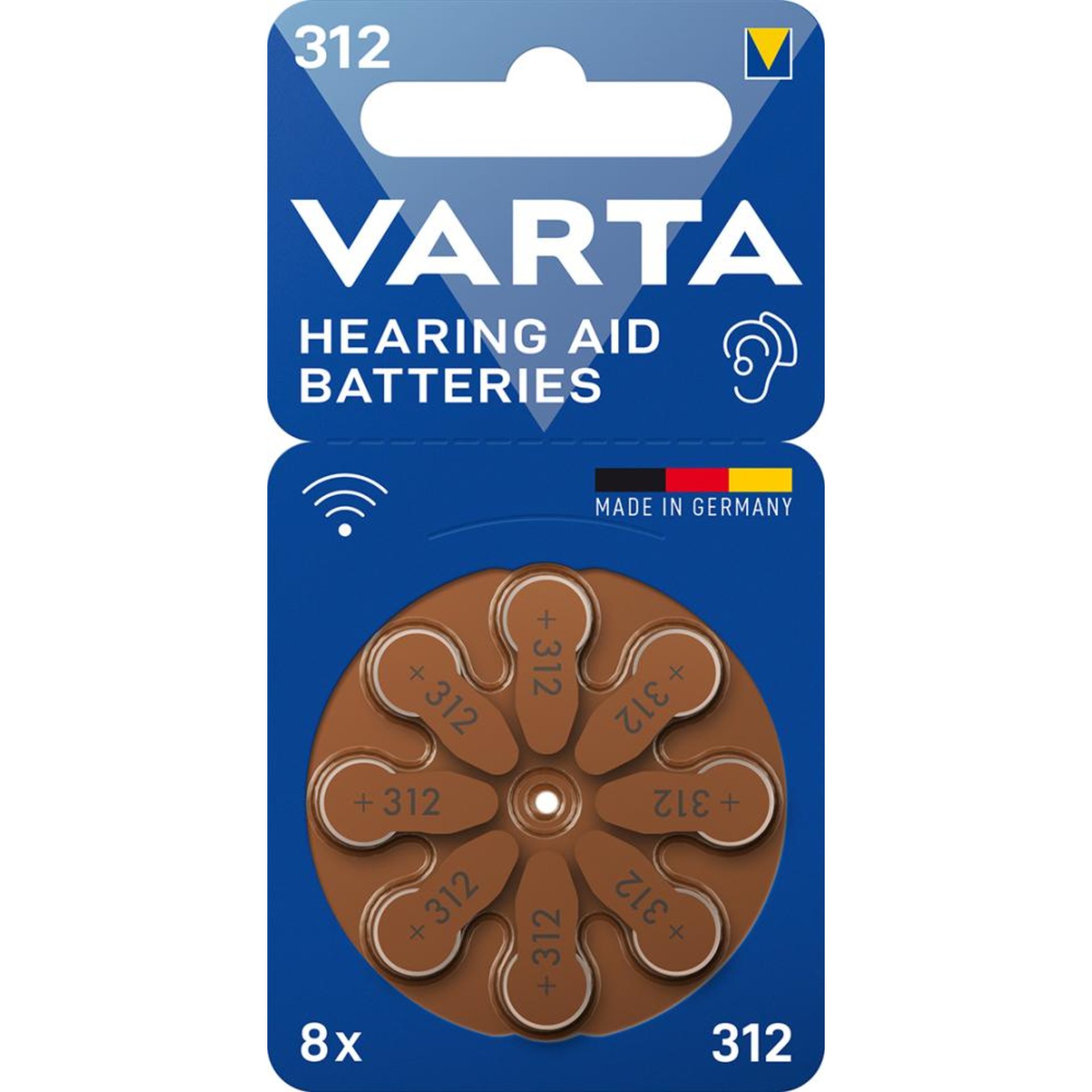 Varta Hörgerätebatterie 312 Bli 8