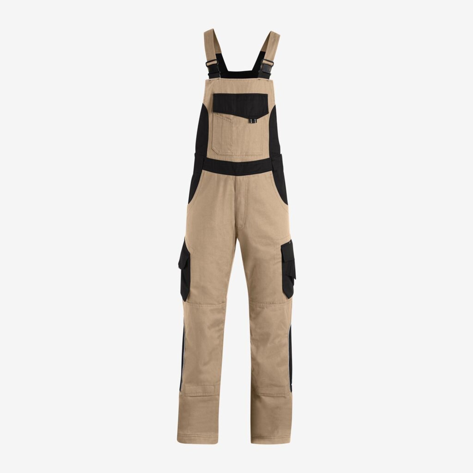ECKHARD Latzhose beige-schwarz 88