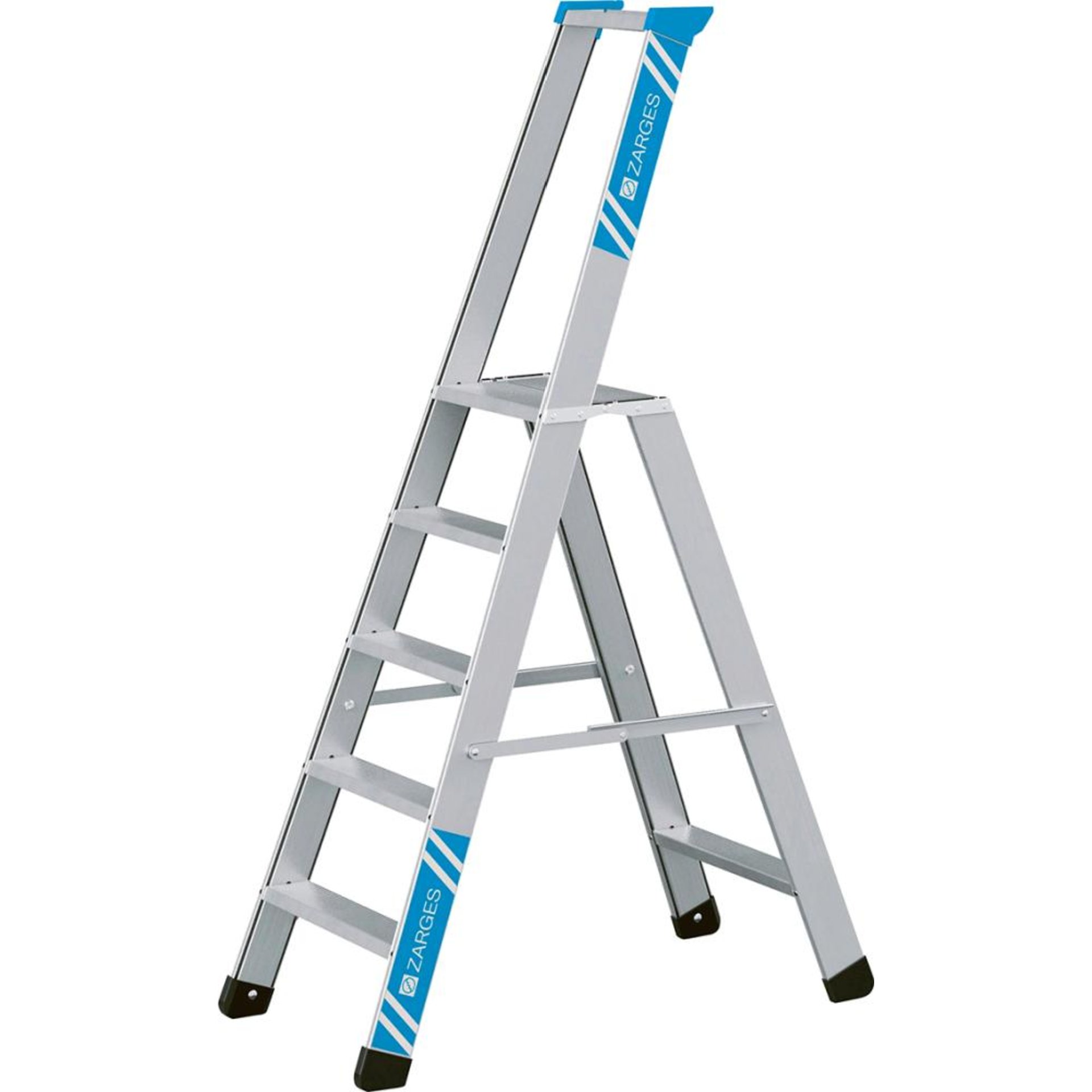 Stufenleiter Seventec S 5 Stufen Plattformhöhe 1,10 m Arbeitshöhe 3,10 m ZARGES