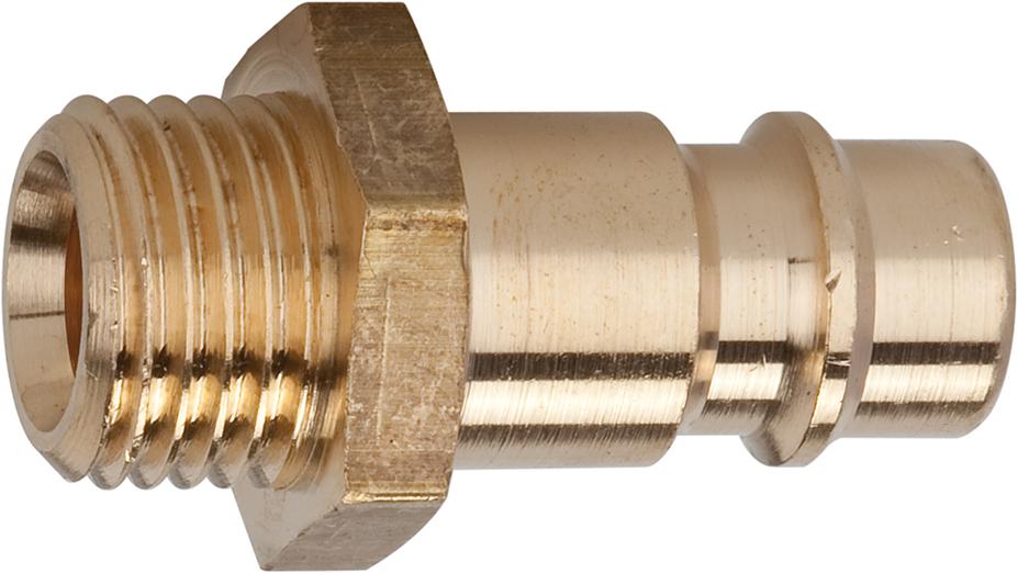 Riegler Stecknippel Messing für Kupplung Nennweite7,2mm Außengewinde G1/4"