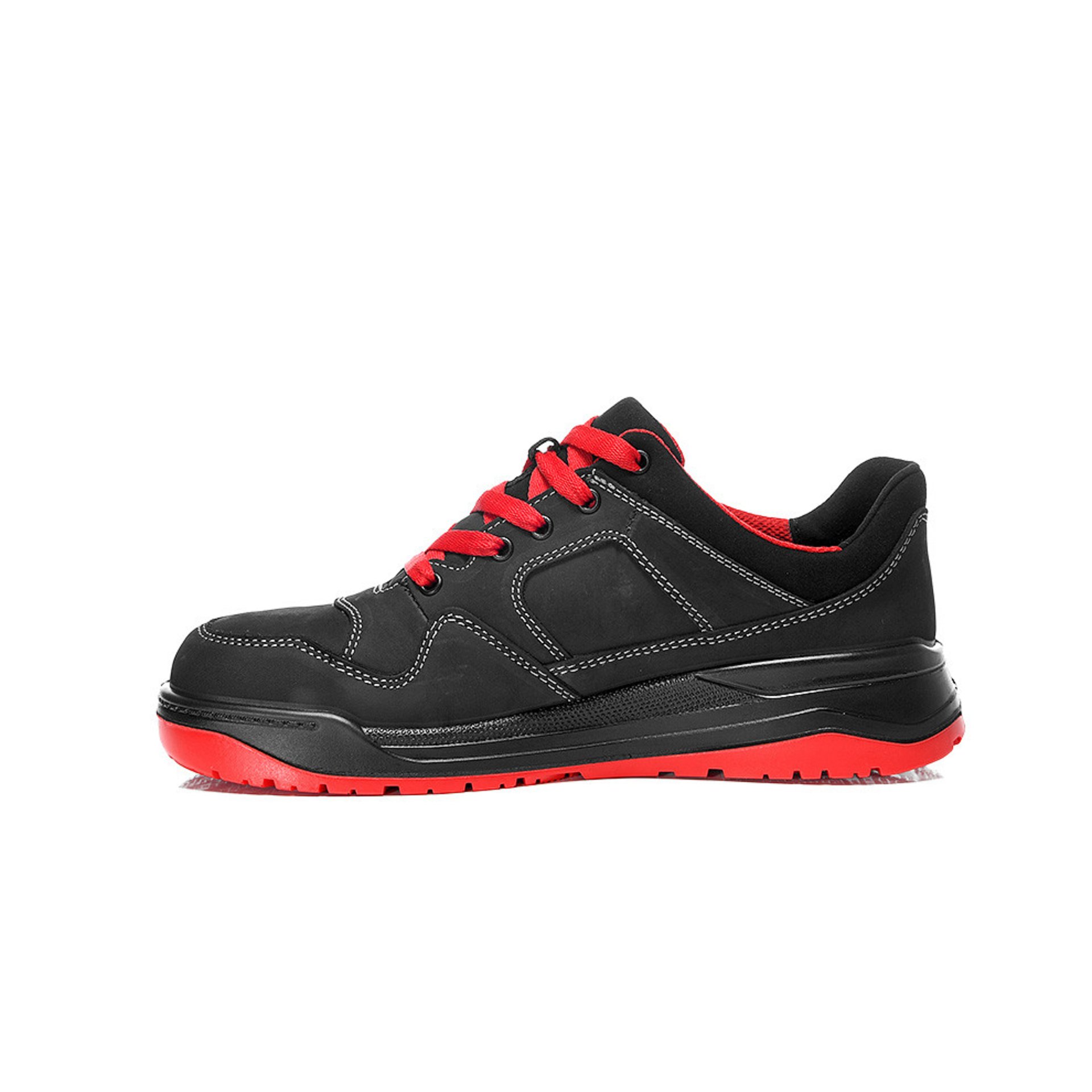 Sicherheitshalbschuh MAVERICK black-red Low ESD S3S, Gr. 42