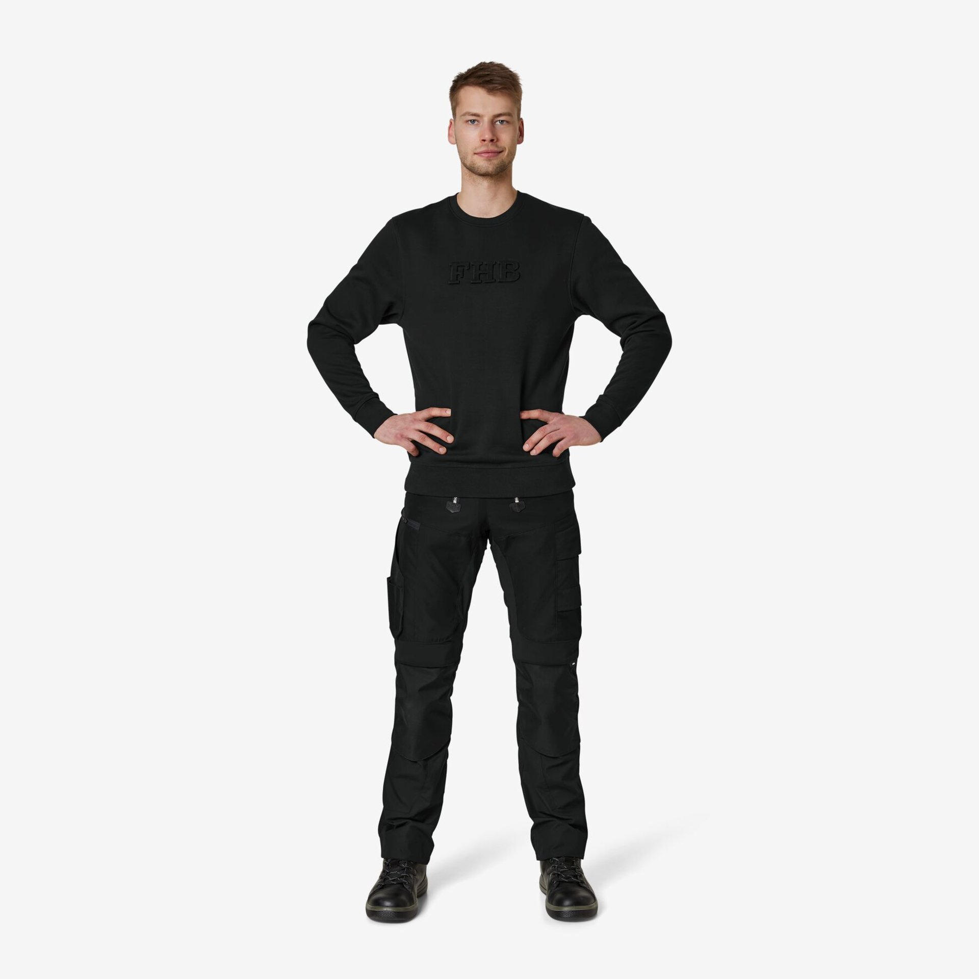 PELLE Sweatshirt mit FHB-Logo schwarz 5XL