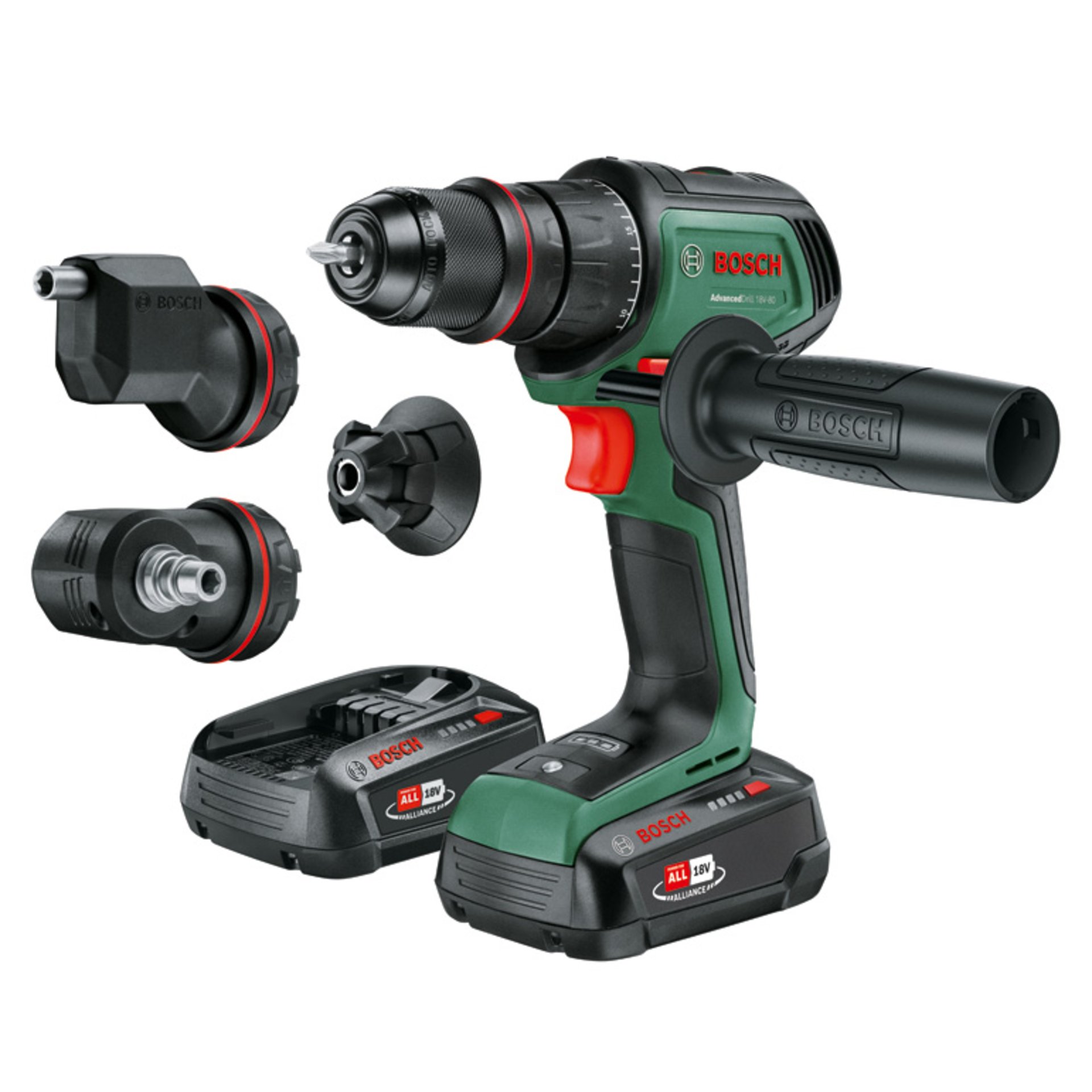 Akku-Bohrschrauber AdvancedDrill 18V-80 QuickSnap,  2x Akku PBA 18V 2.5Ah