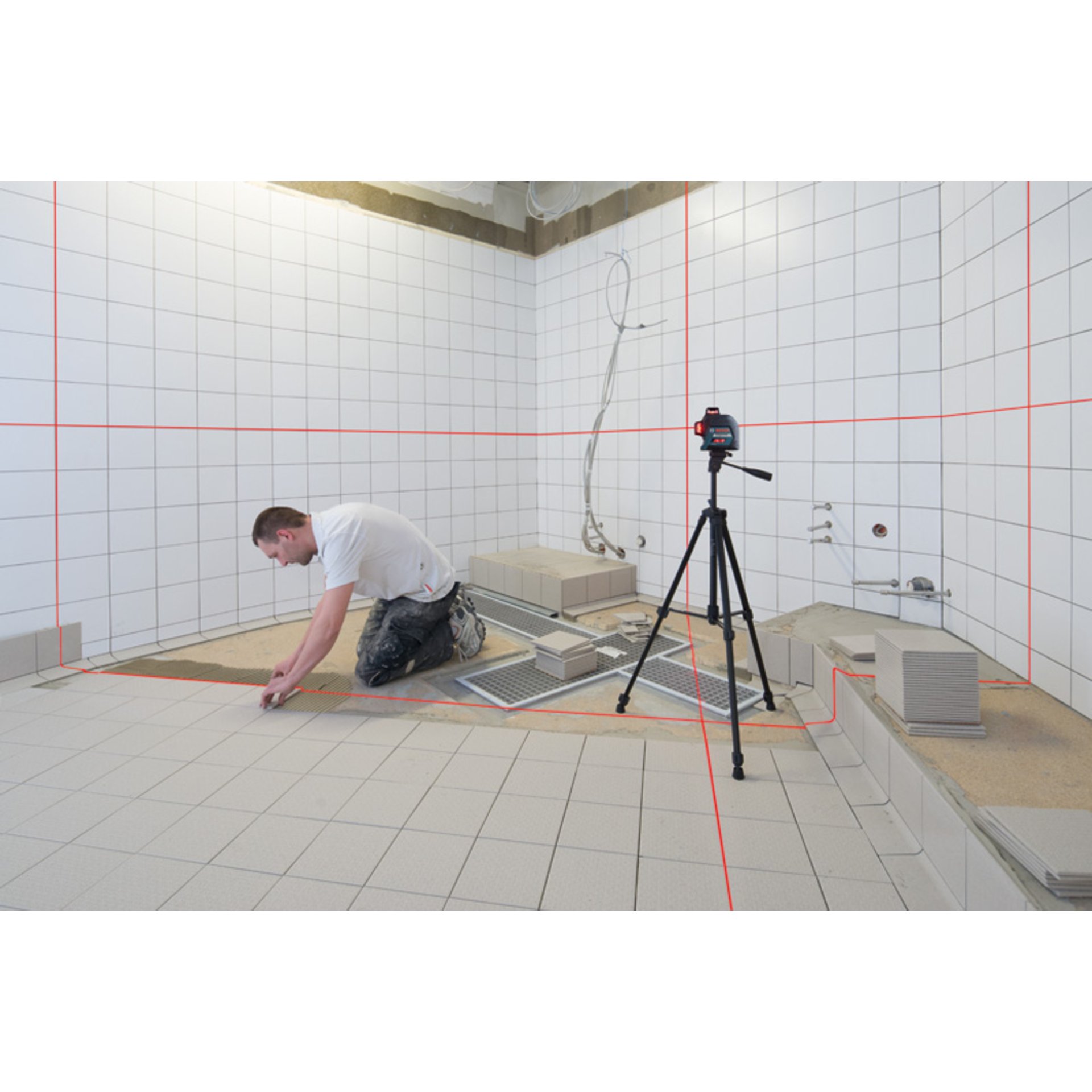 Linienlaser GLL 3-80 im Handwerkerkoffer
