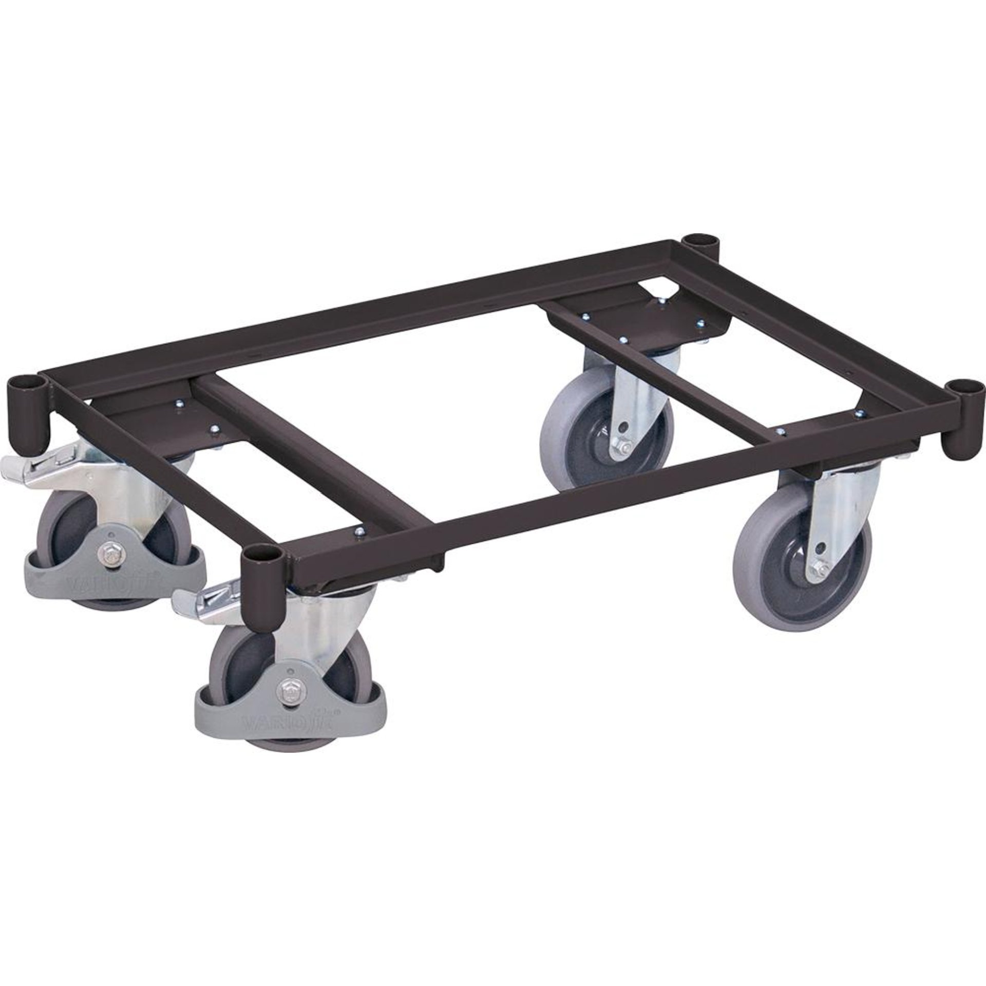 Euro-System-Roller Ladefläche B410xT605 mm offener Rahmen Tragkraft 250kg RAL 7016