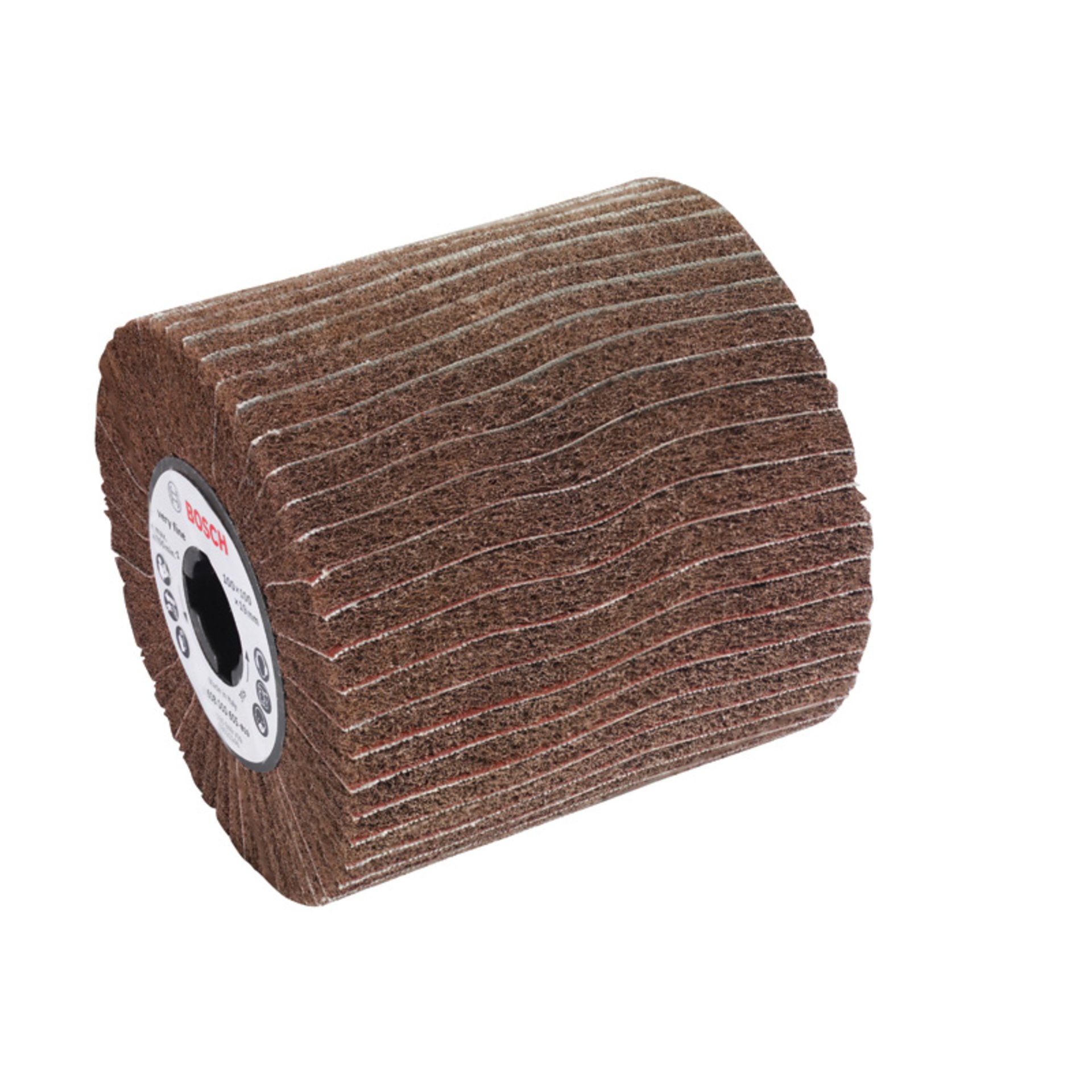 Lamellenschleifwalze mit Vlies, 19 mm, grob, 100 mm