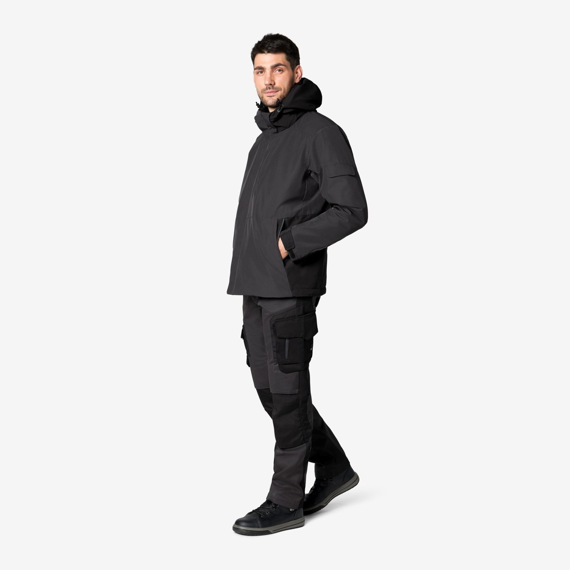 GEORG Arbeitsjacke Primaloft anthrazit-schwarz 2XL