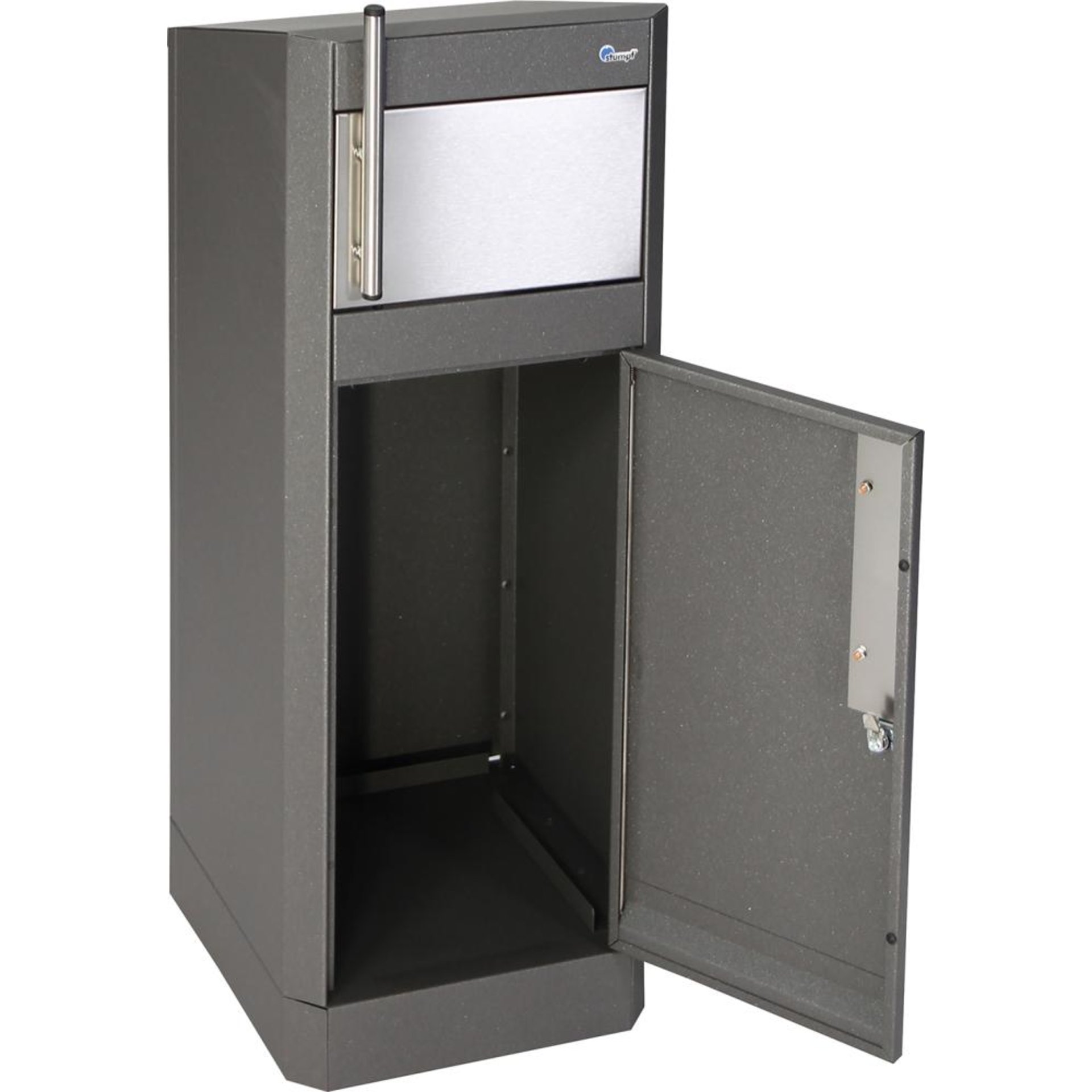 Abfallbehälter Binox- Hybrid-25l f. Gebäude 315x336x835mm