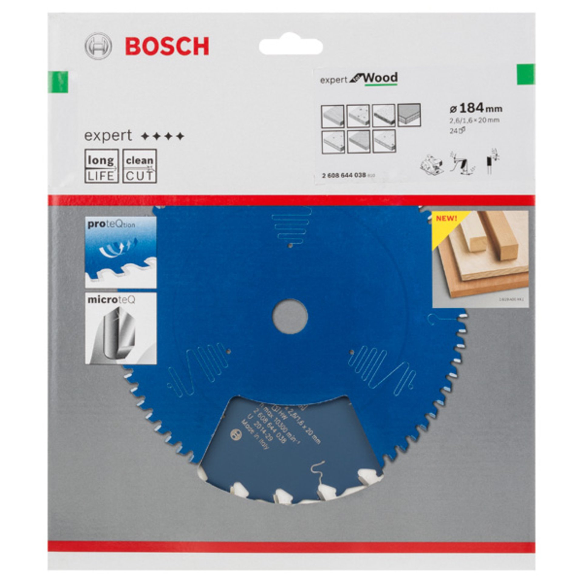Kreissägeblatt Expert for Wood, H 184 x 20, Z24