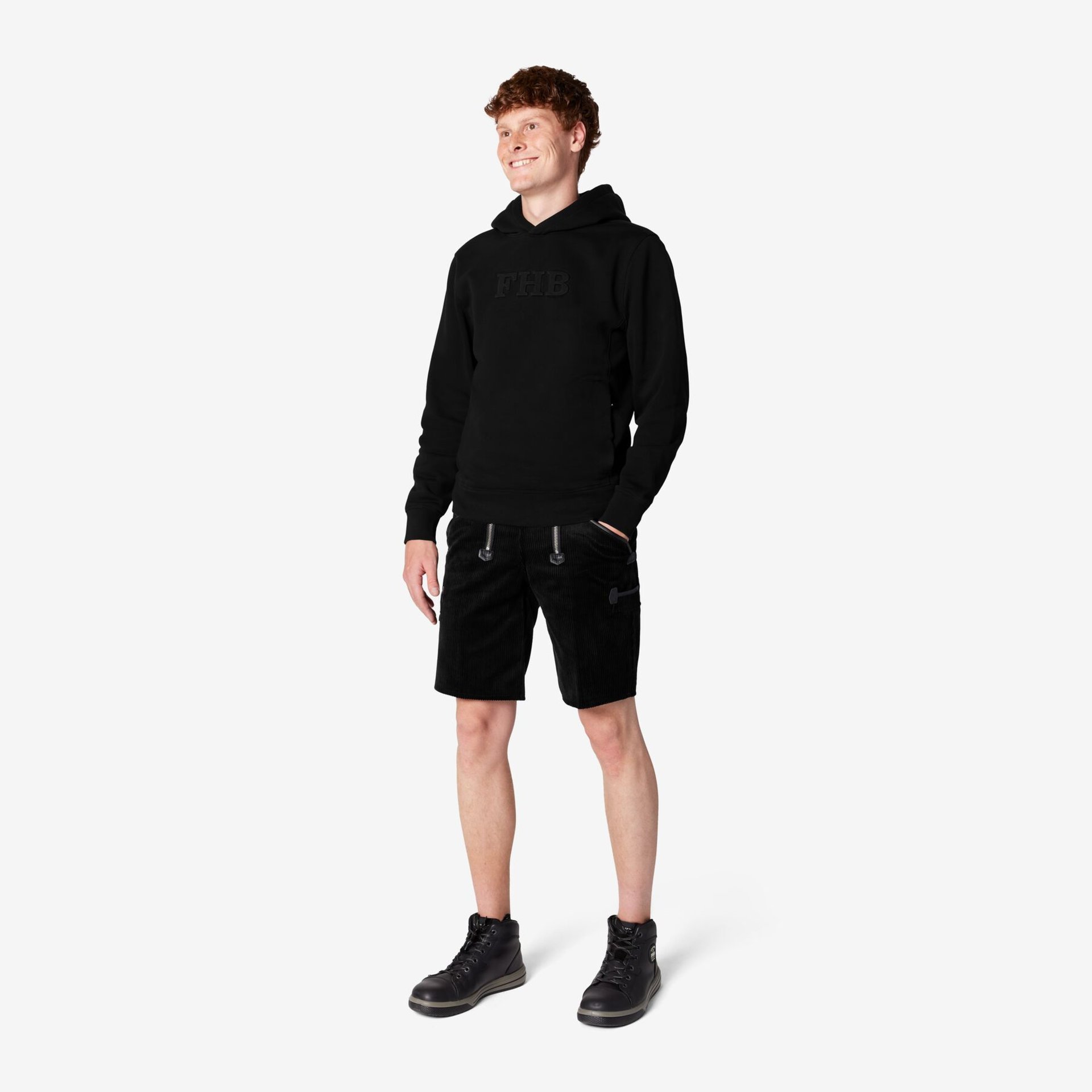 BELLO Hoodie mit FHB-Branding schwarz S