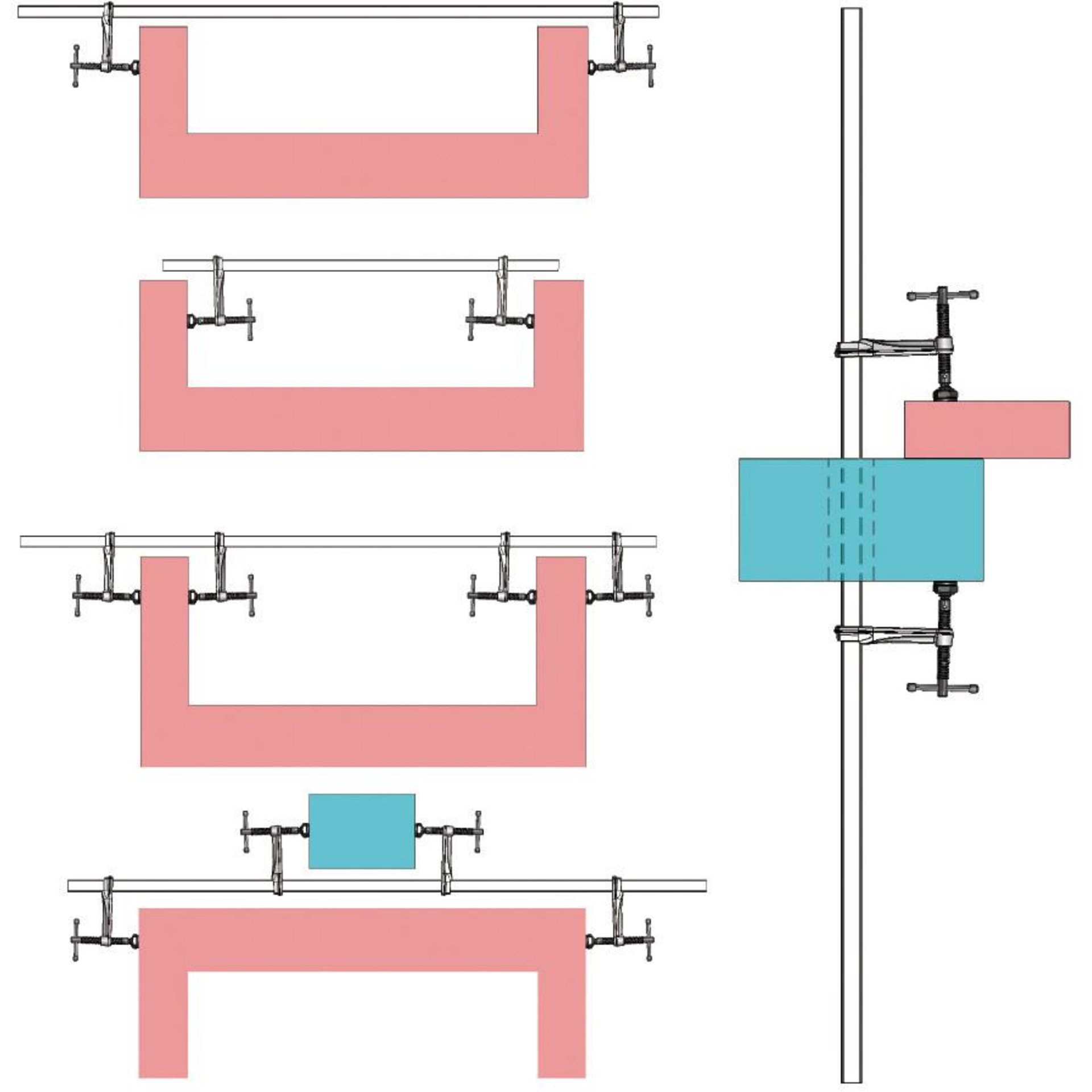 Hochleistungszwingen-Set 1500/120 BESSEY
