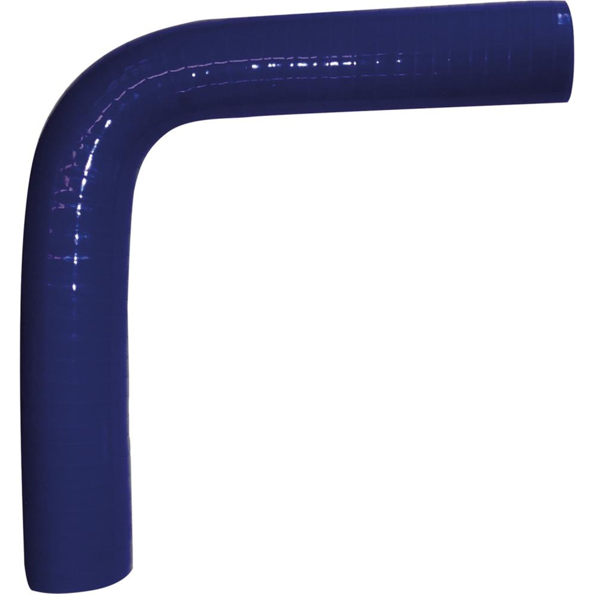 Silikon Kühlerschlauch Krümmer 90G, blau, 38x4mm, Schenkellänge: je 152mm