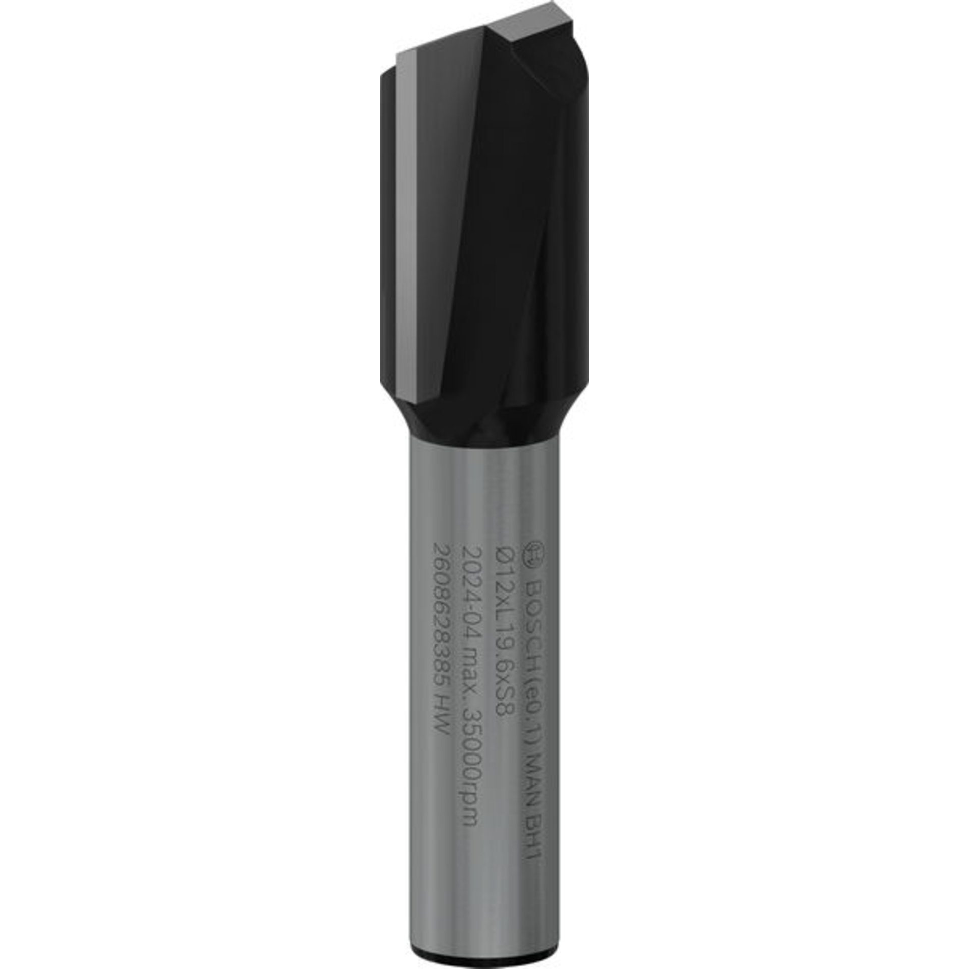PRO Nutfräser, zweischneidig, Ø 12 x L 19,6, Schaft 8 mm