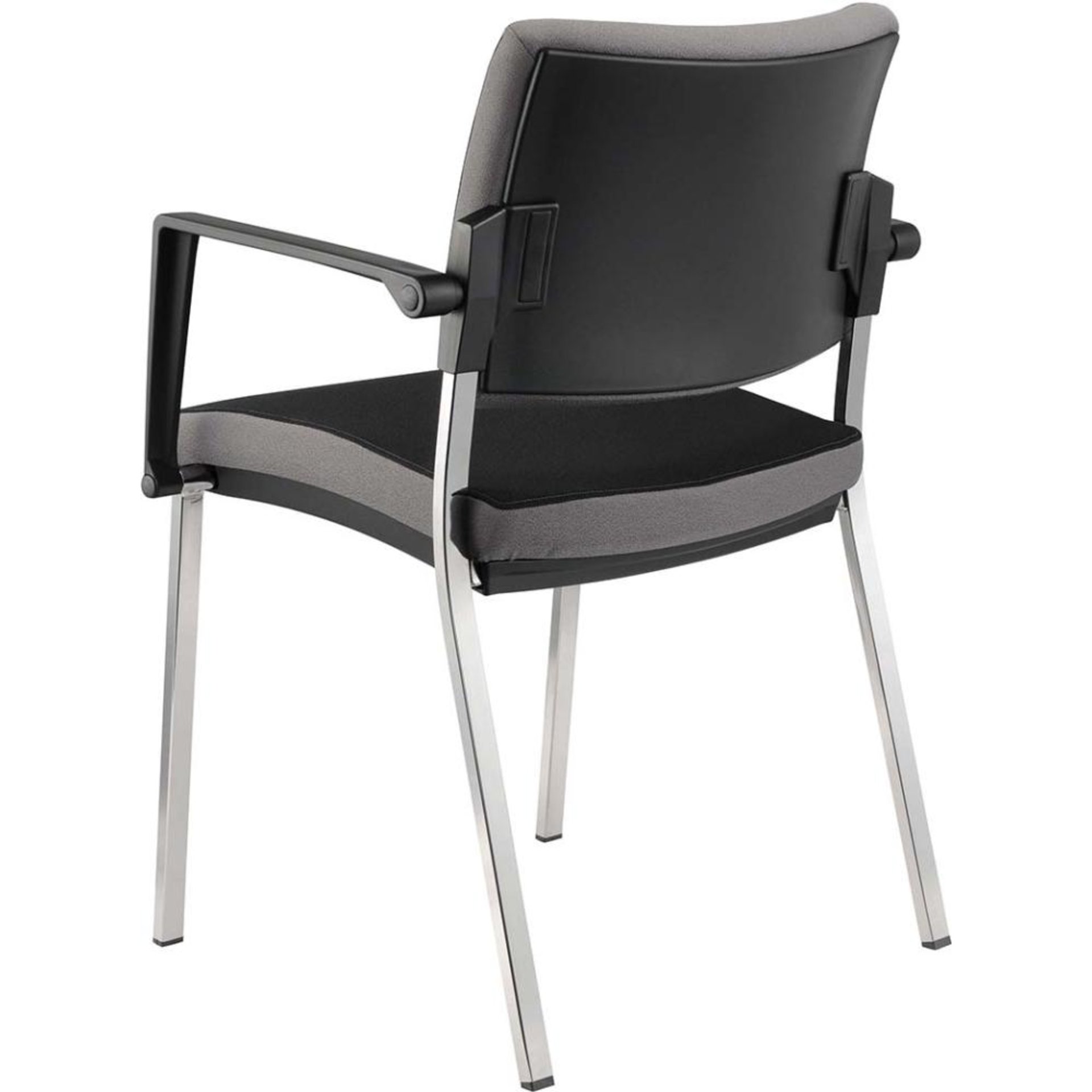 Besucherstuhl Premium Schwarz ( 2 Stühle Set)