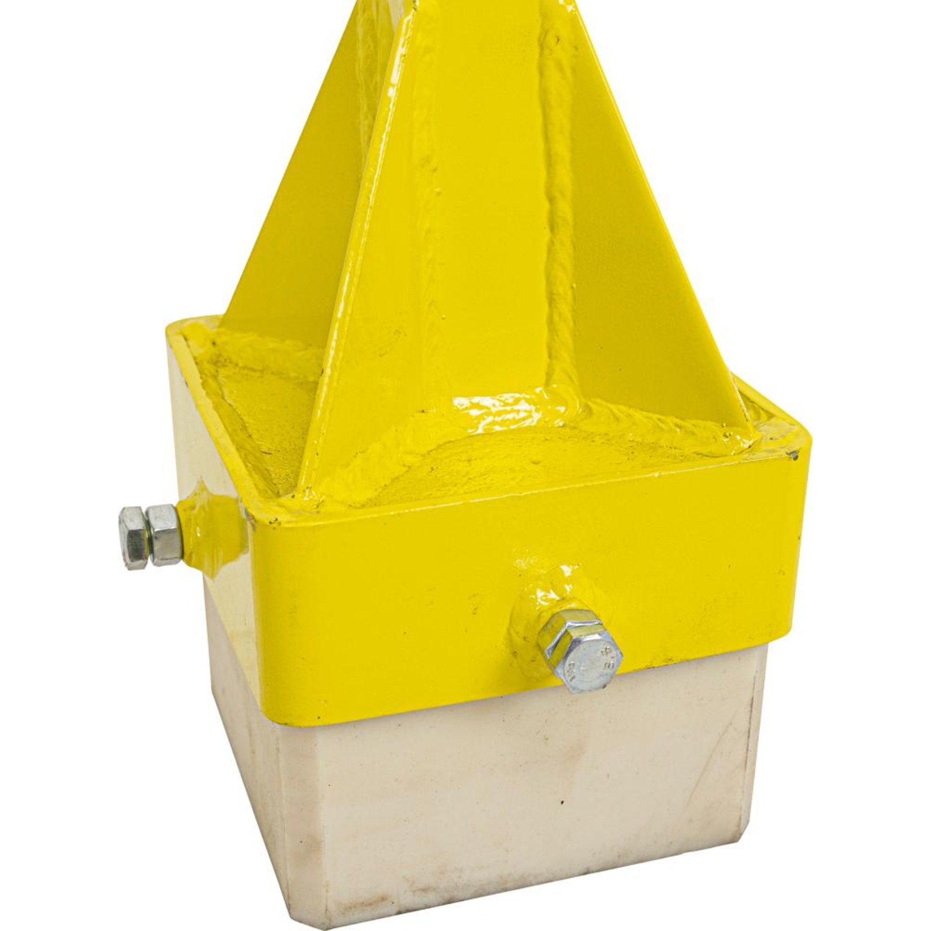Nylon Stampfer, "Big Foot" Pulverlackiert Gelb